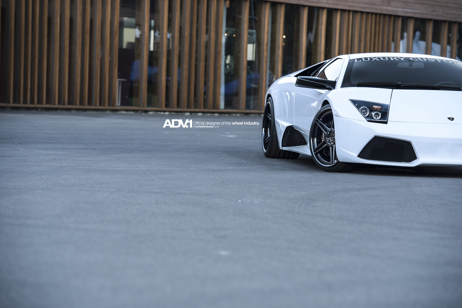 White Lamborghini Murcielago with Custom ADV1 Wheels - Photo by ADV.1