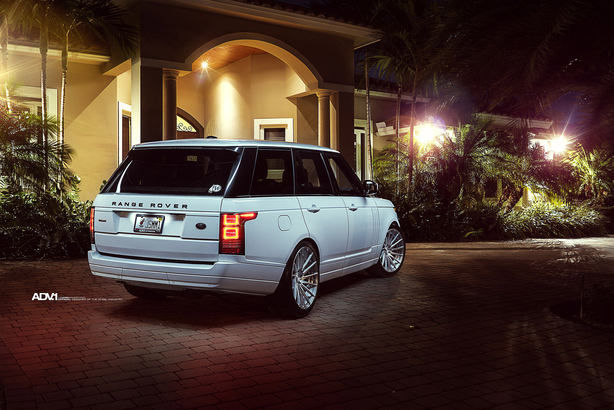 White Range Rover Rims Beautiful White Range Rover on Premium Forged Rims by ADV.1 | CARiD.com ...