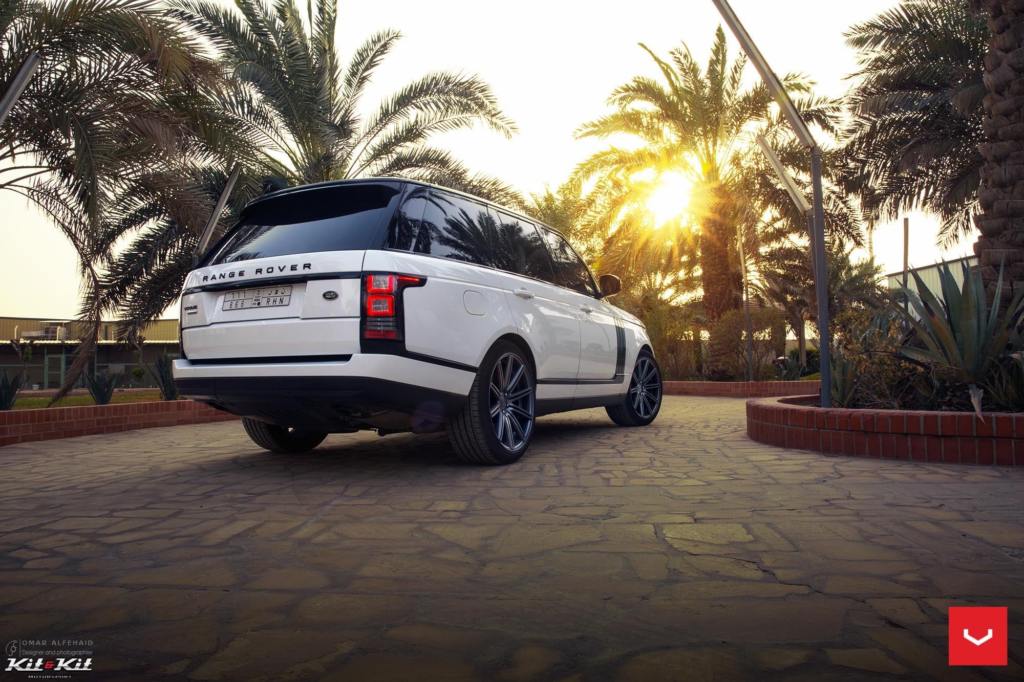 Range Rover Red LED Taillights - Photo by Vossen
