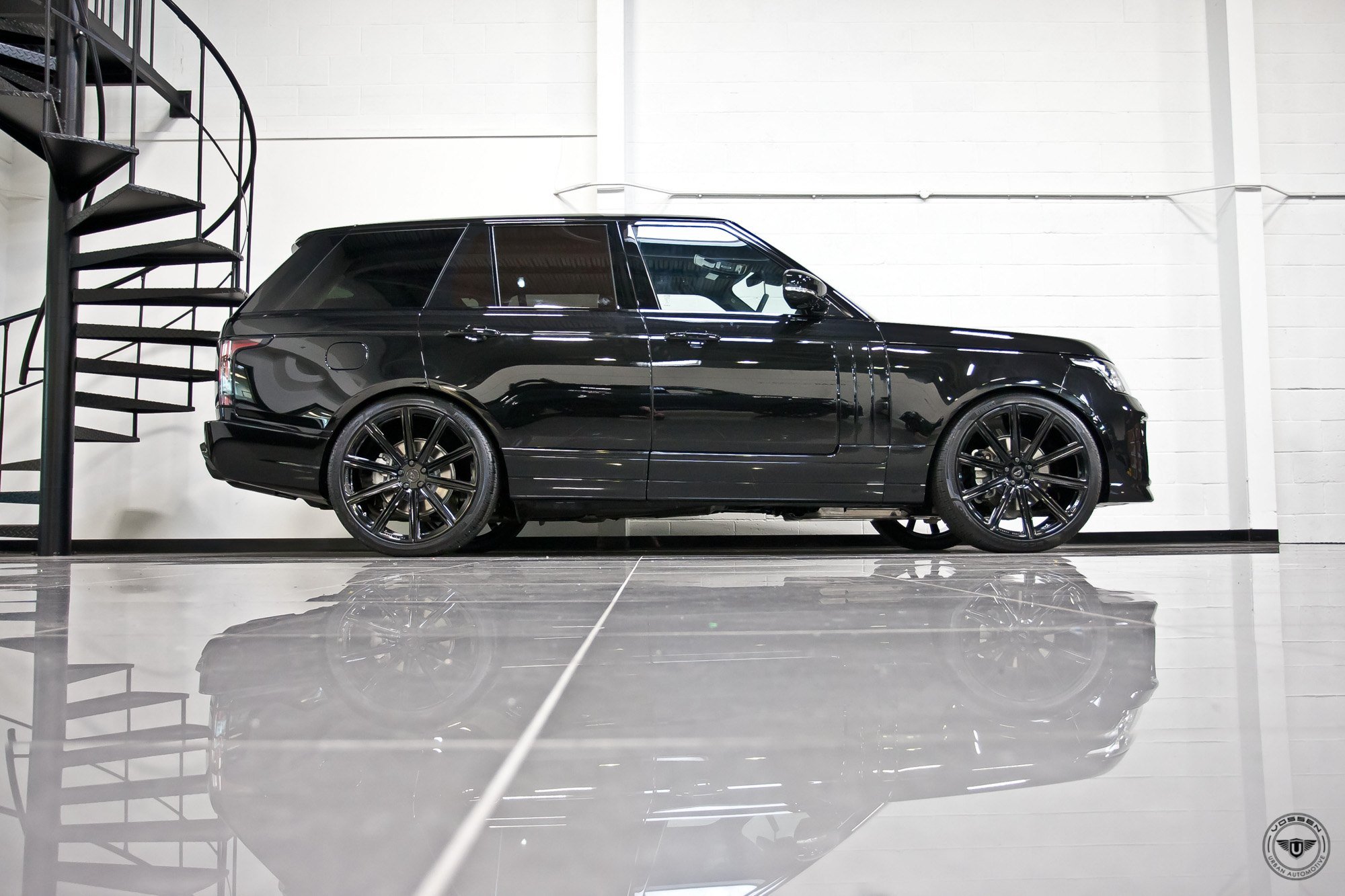 Gloss Black Black Range Rover Rocking a Set of Forged Vossen Wheels ...