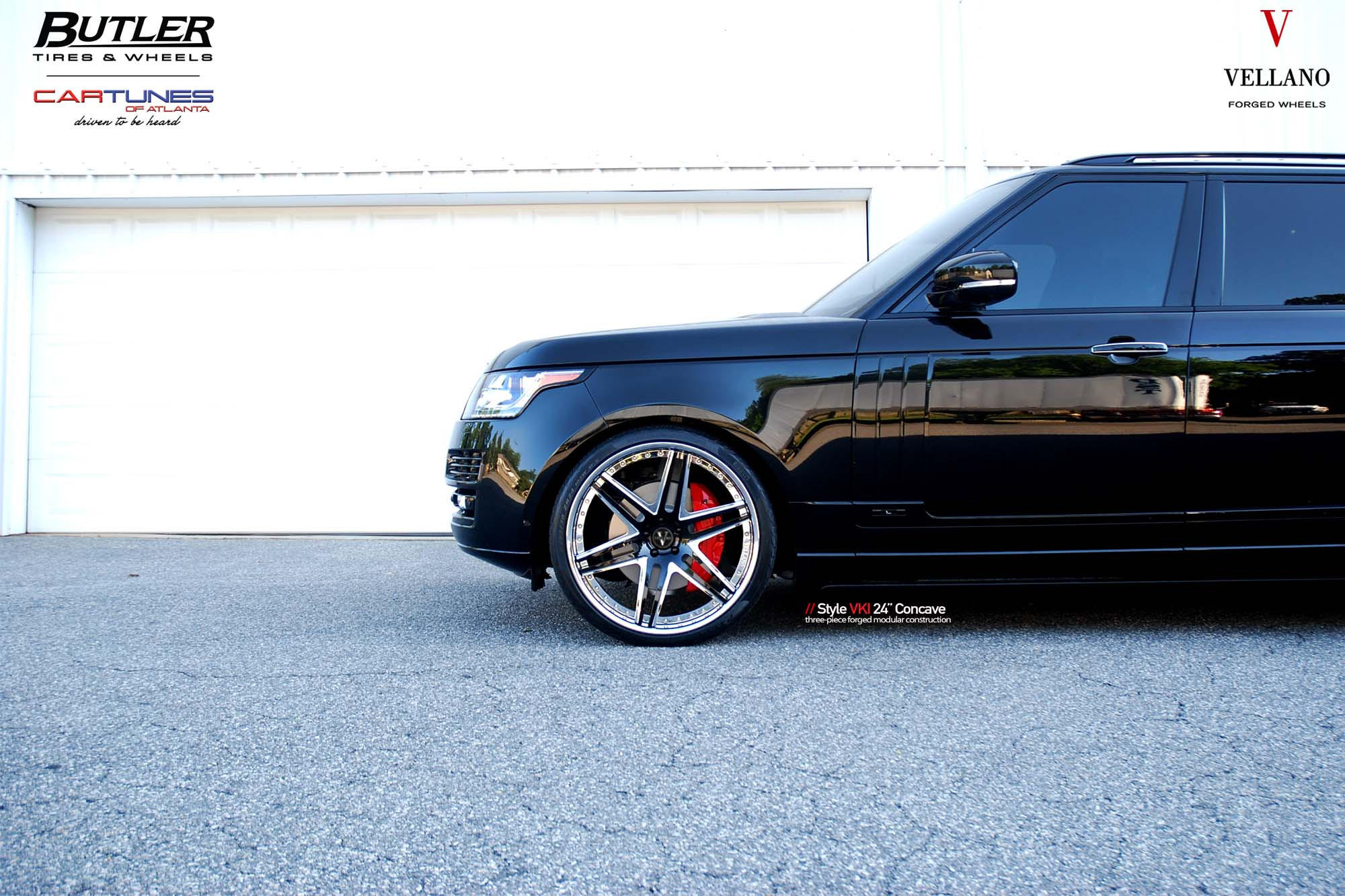 Black Range Rover with Custom Vellano Rims - Photo by Vellano