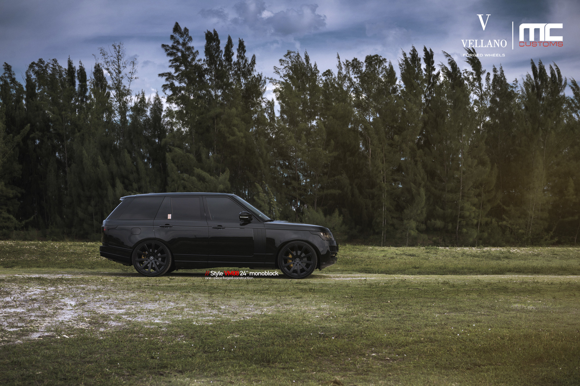 Black Range Rover on VM08 Vellano Rims - Photo by Vellano