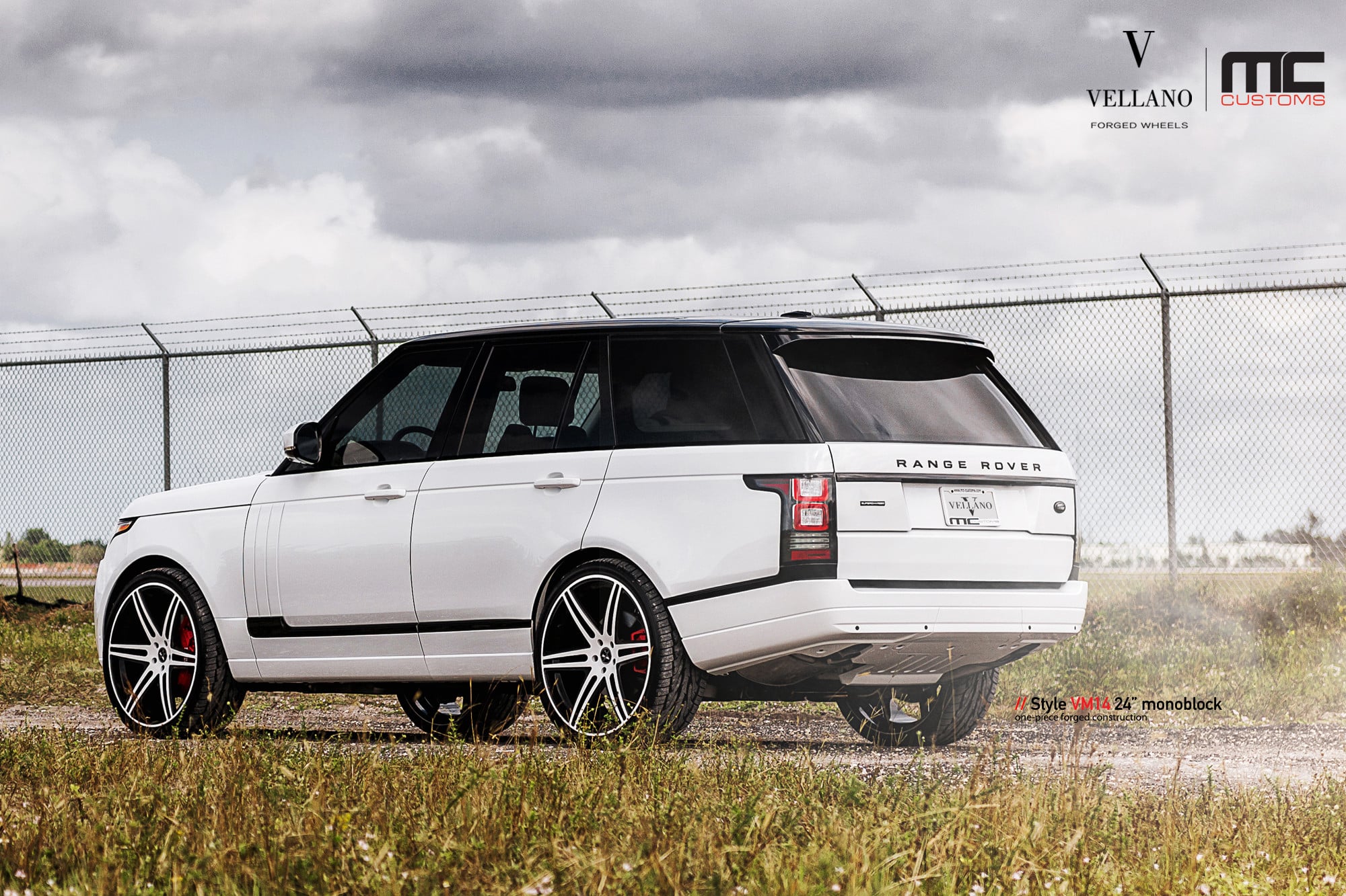White Range Rover with Vellano Forged Rims - Photo by Vellano