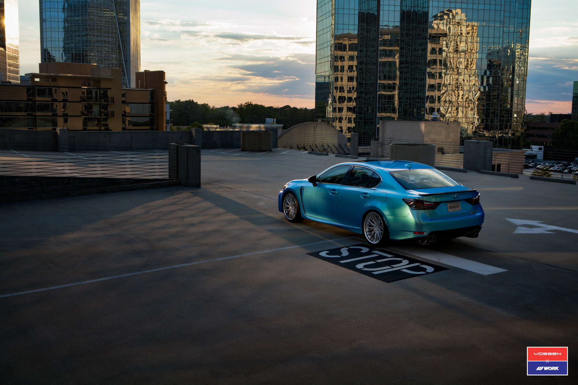 Lexus GS-F With Vinyl Wrap - Photo by Vossen