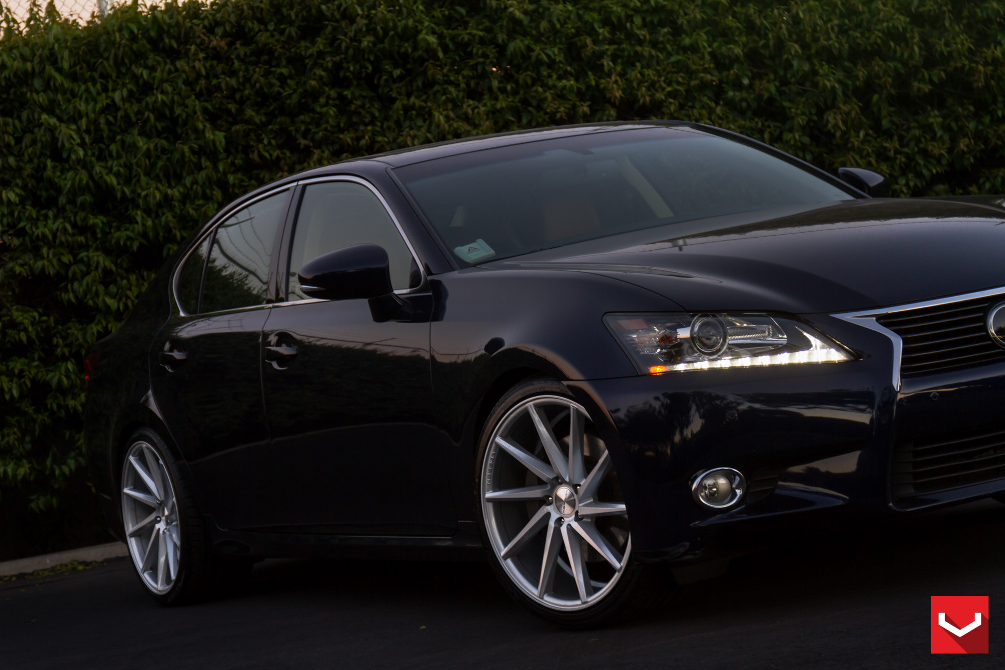 Gloss Black Lexus GS - Photo by Vossen
