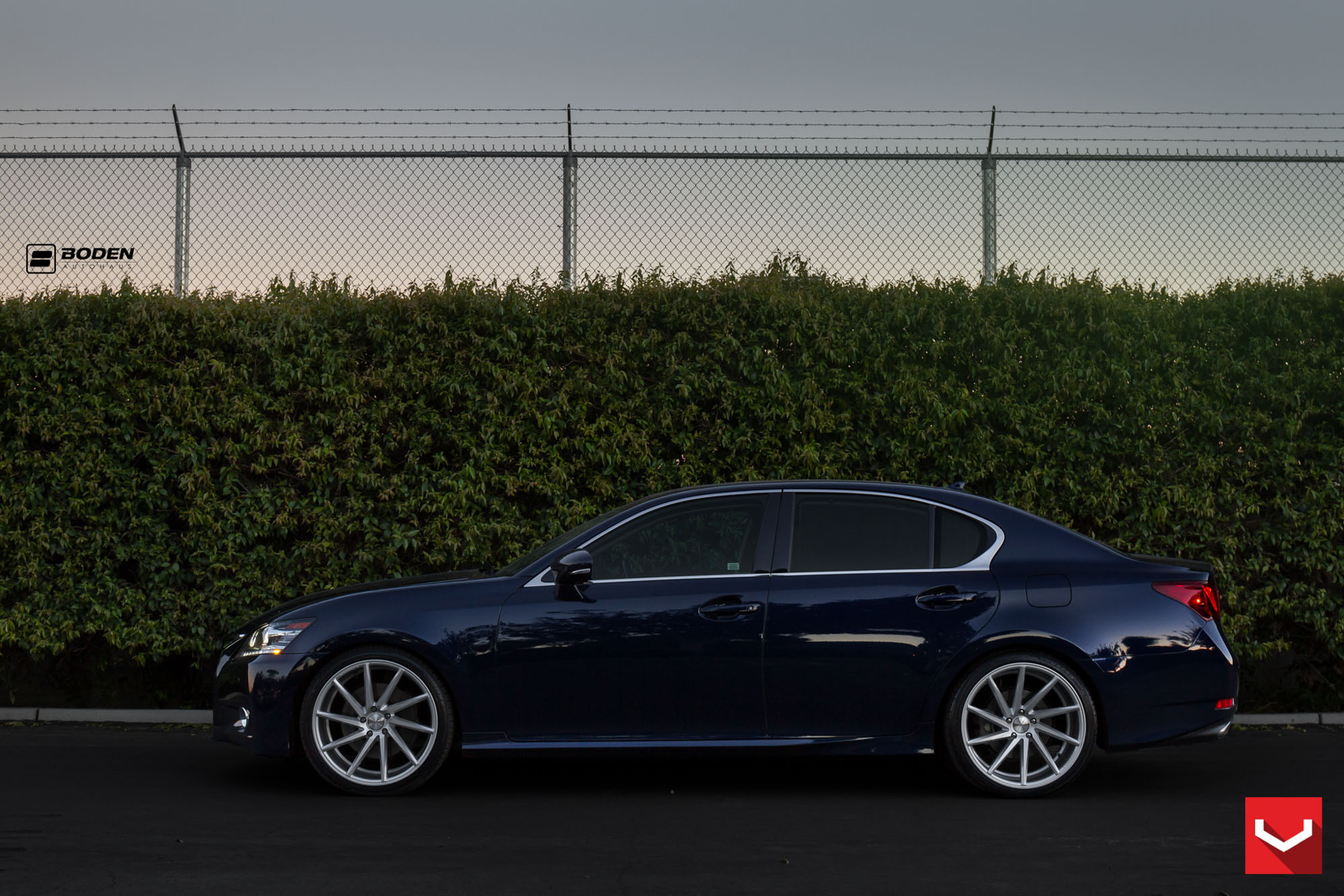 Chrome CVT Wheels on Lexus GS - Photo by Vossen