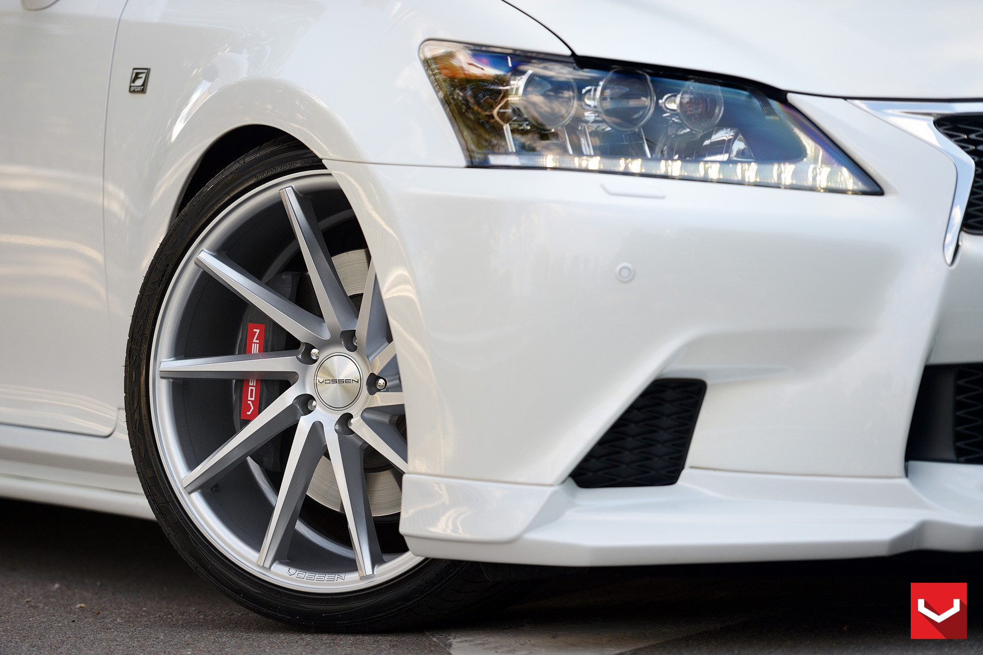 Chrome CV Vossen Wheels on Lexus GS - Photo by Vossen