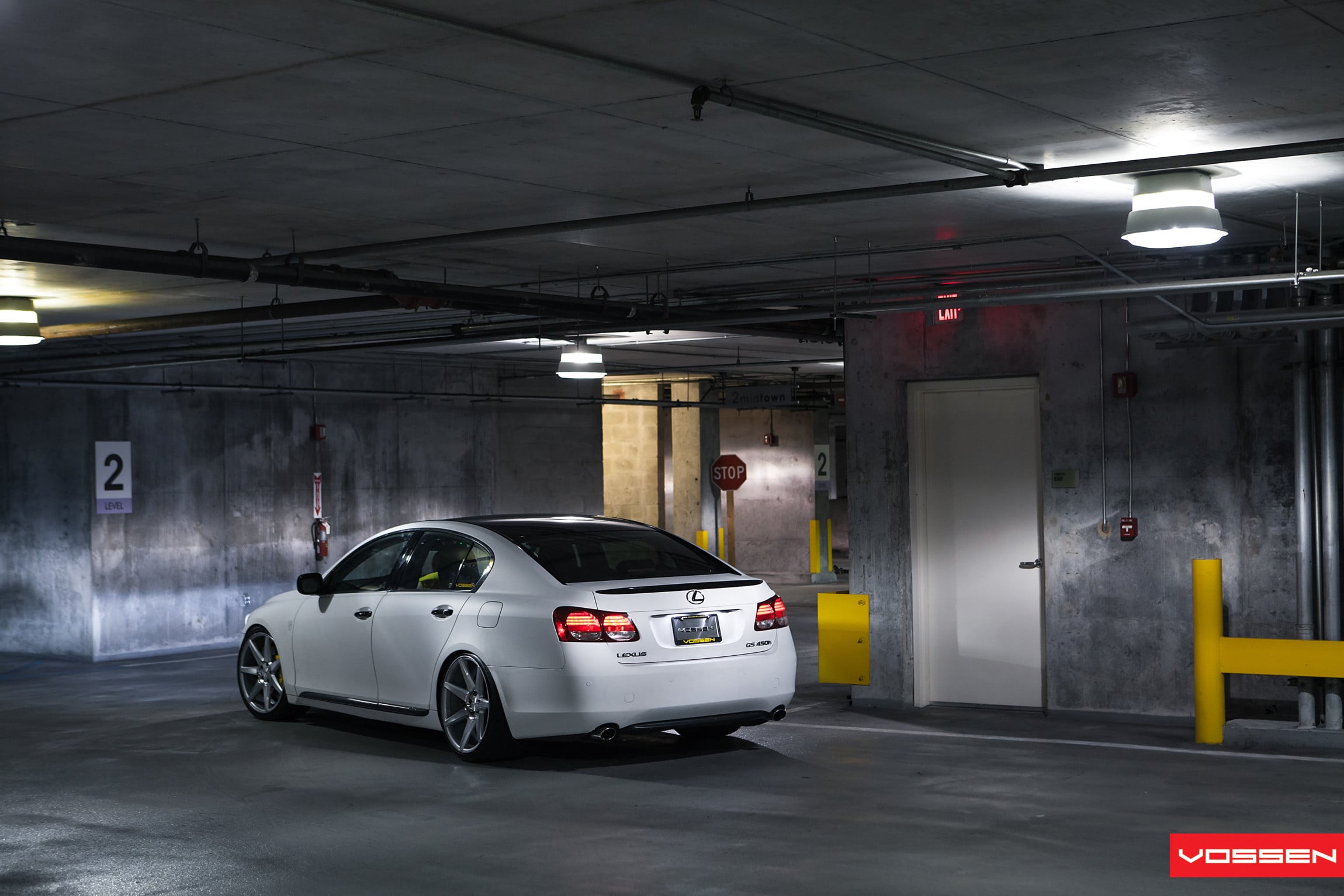 Custom Bodyside Moldings on White Lexus GS - Photo by Vossen