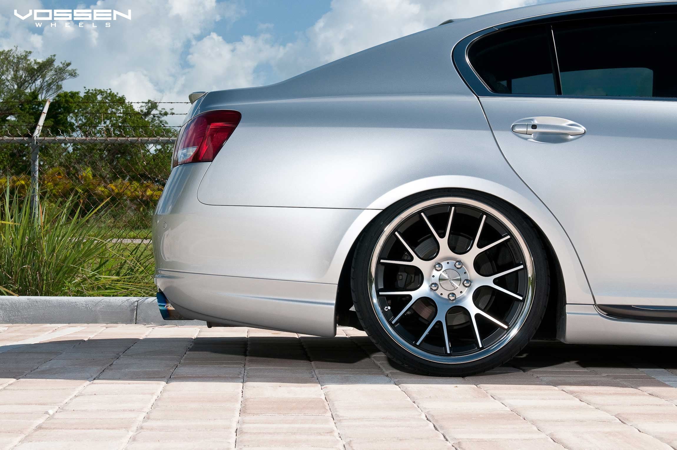 Custom Silver Lexus GS with Chrome VFS Vossen Rims - Photo by Vossen