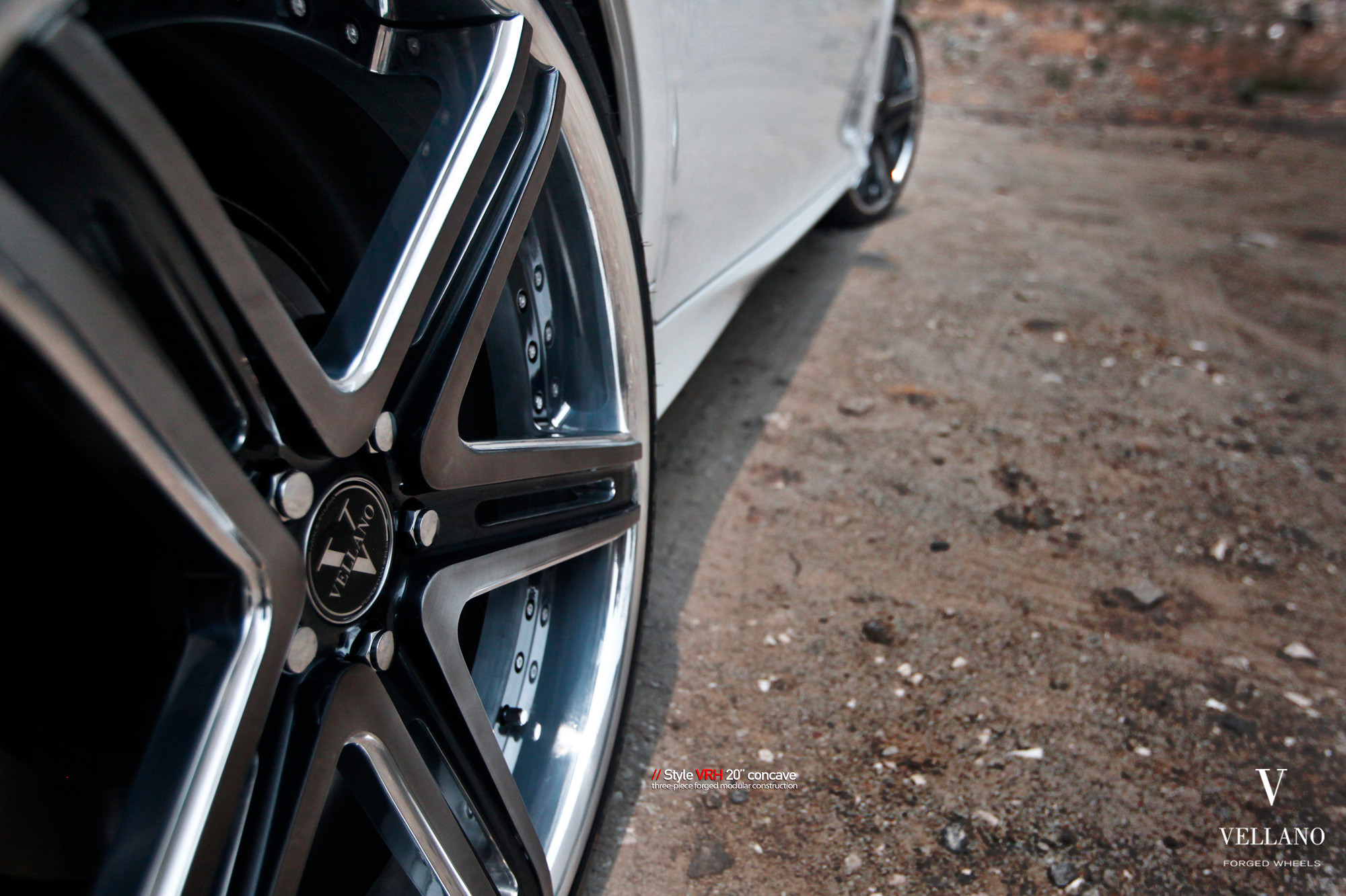 Forged Vellano Wheels on White Lexus GS - Photo by Vellano