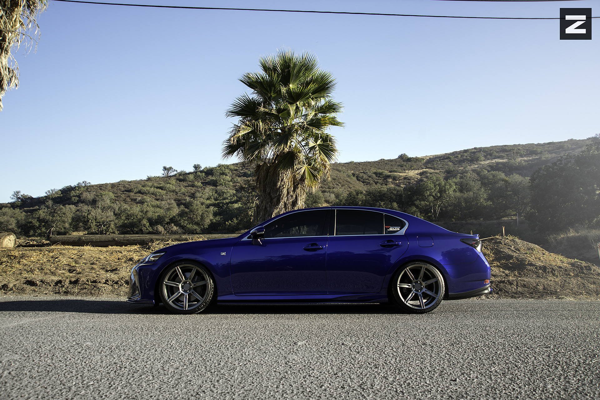 Blue Lexus GS with Custom Zito Wheels - Photo by Zito Wheels