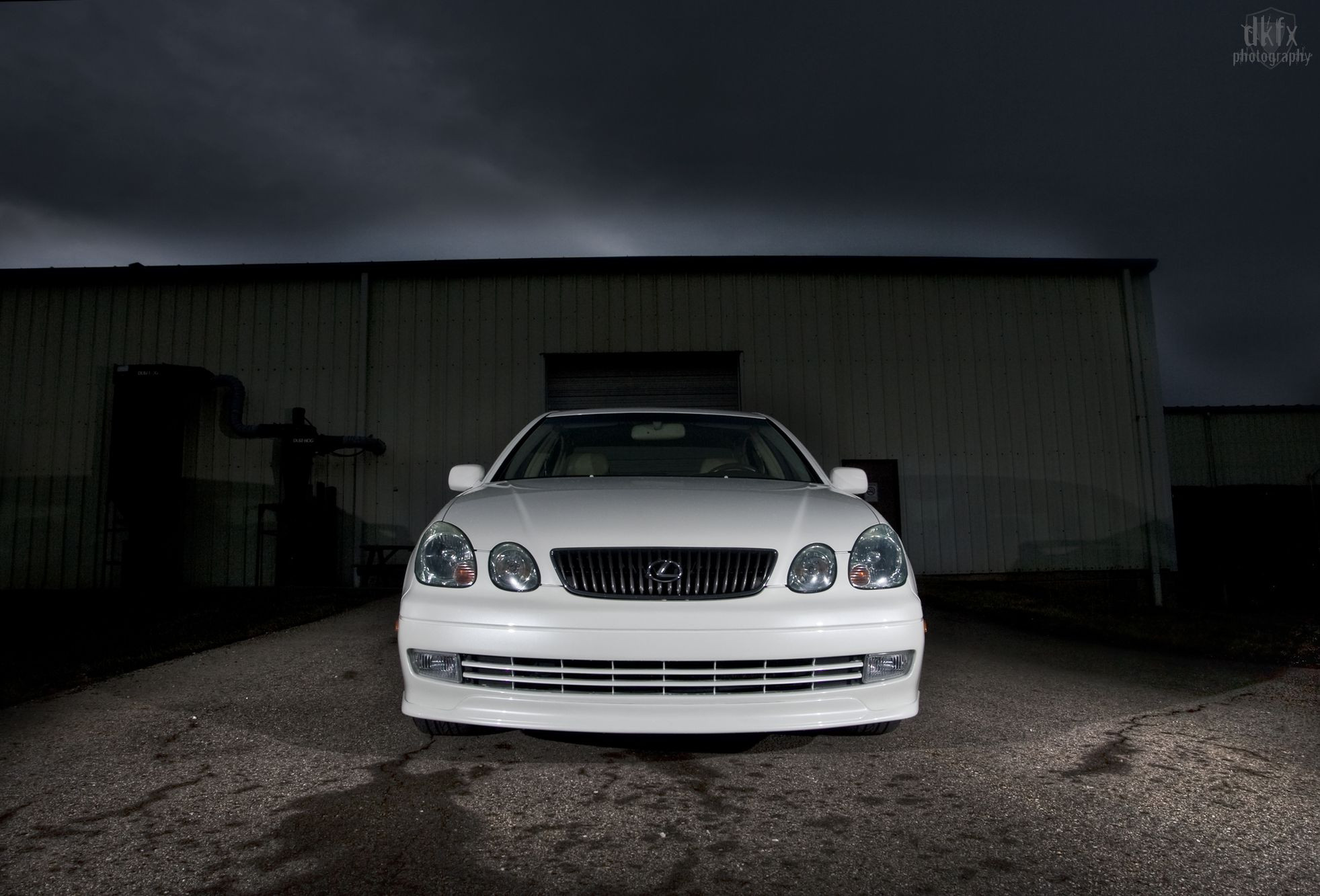 Custom Billet Grille on White Lexus GS - Photo by dan kinzie