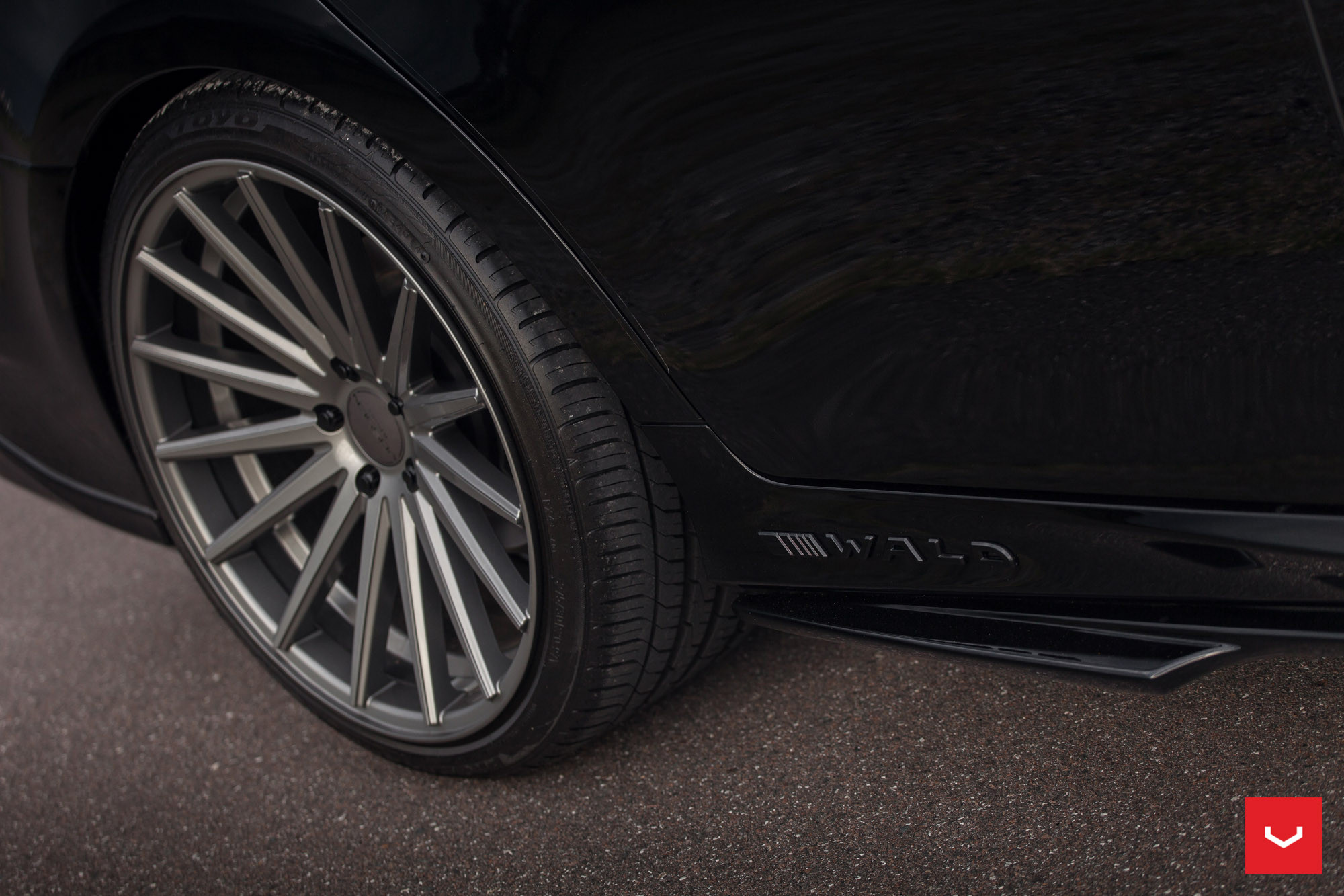 Graphite Lexus Rims VFS2 Graphite Rims by Vossen on Black Lexus GS350 F-Sport | CARiD.com ...