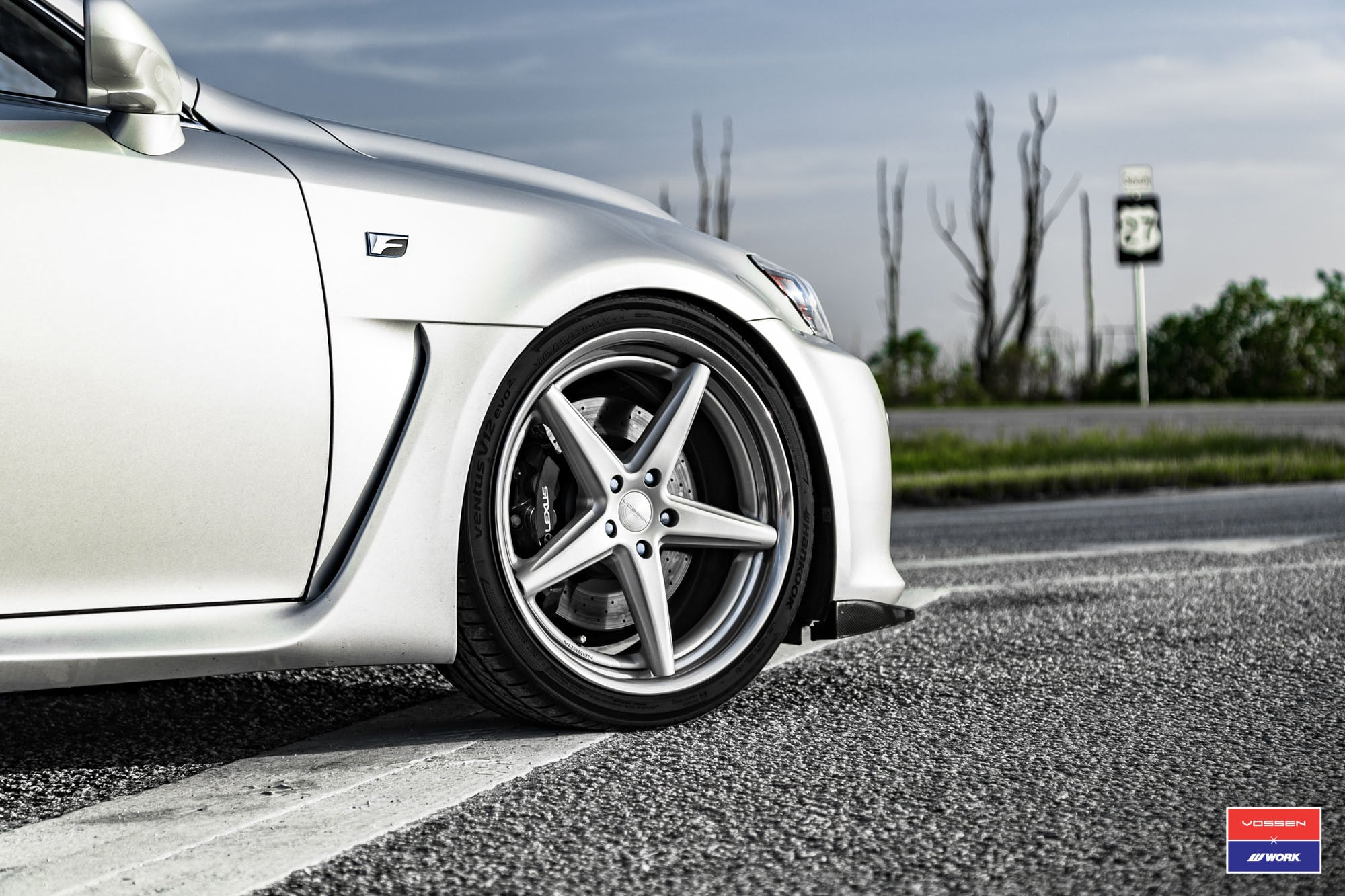 Lexus IS-F Black Brakes With lexus Lettering - Photo by Vossen