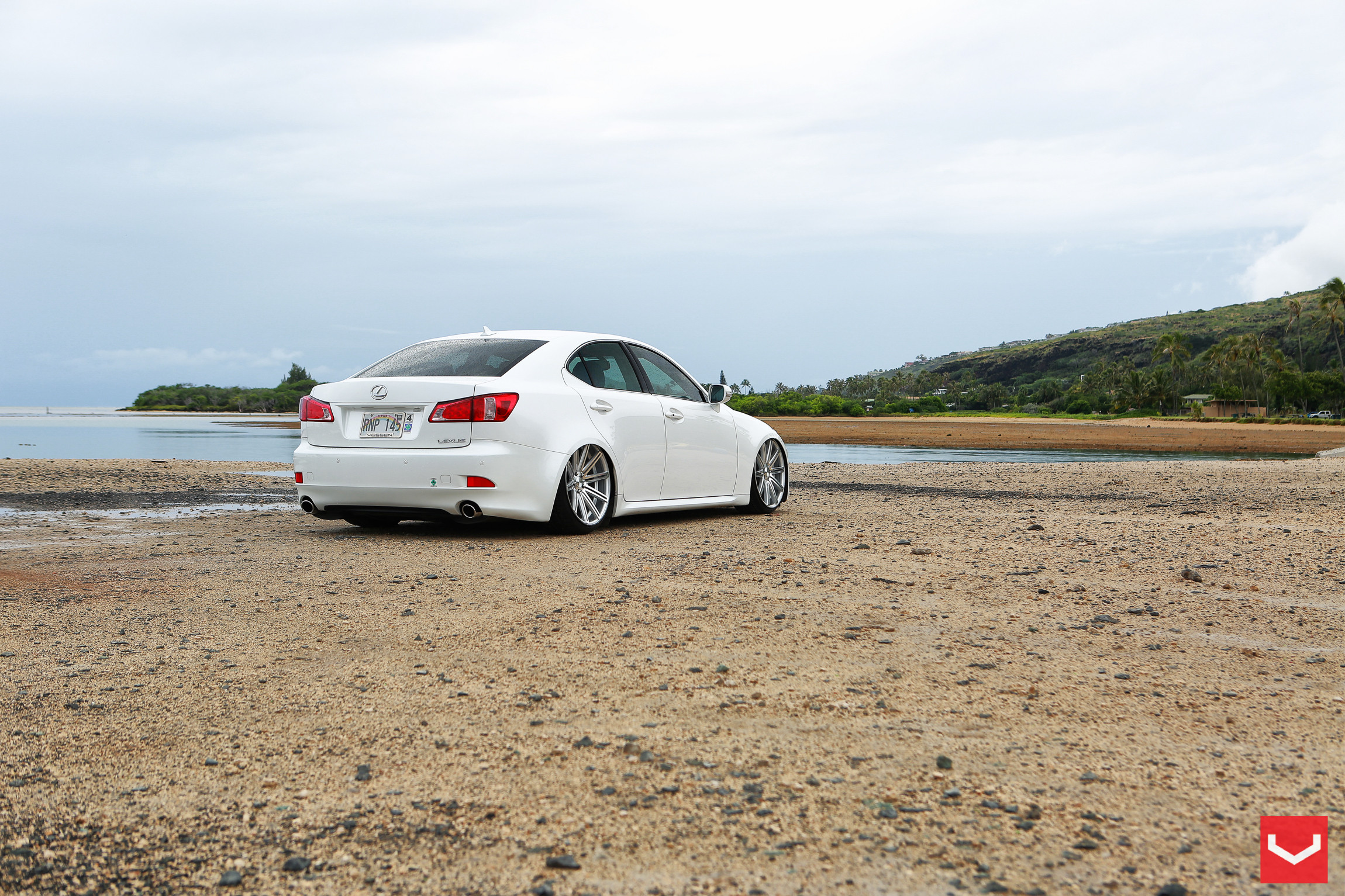 Aftermarket Red Taillights on Lexus IS - Photo by Vossen