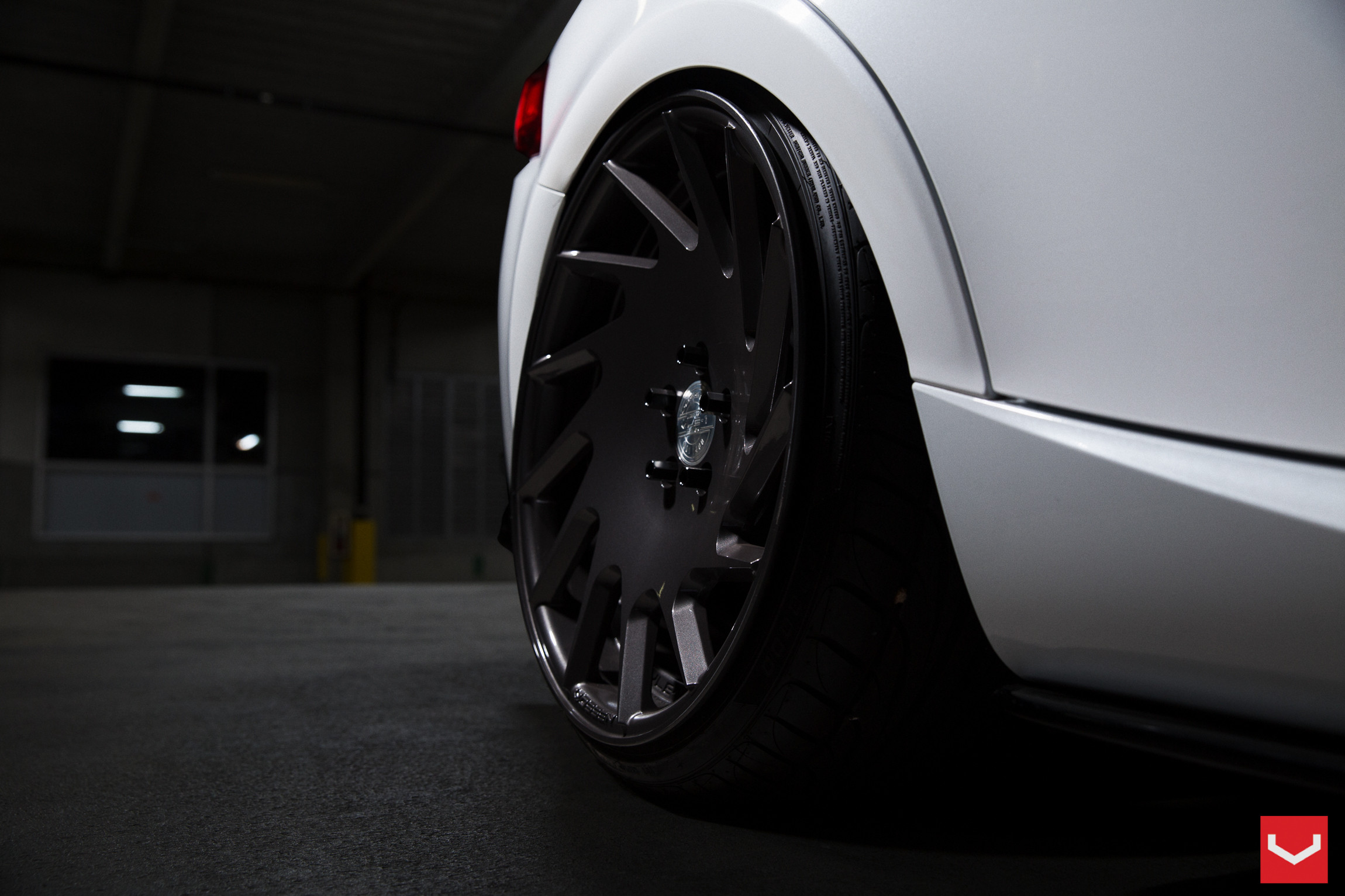 Vossen VLE Wheels on White Lexus IS - Photo by Vossen