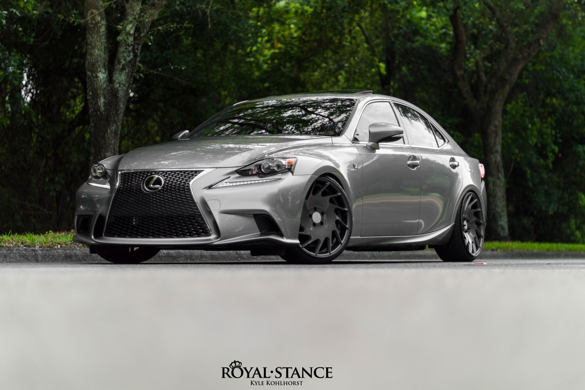 Custom Gray Metallic Lexus IS - Photo by Vossen