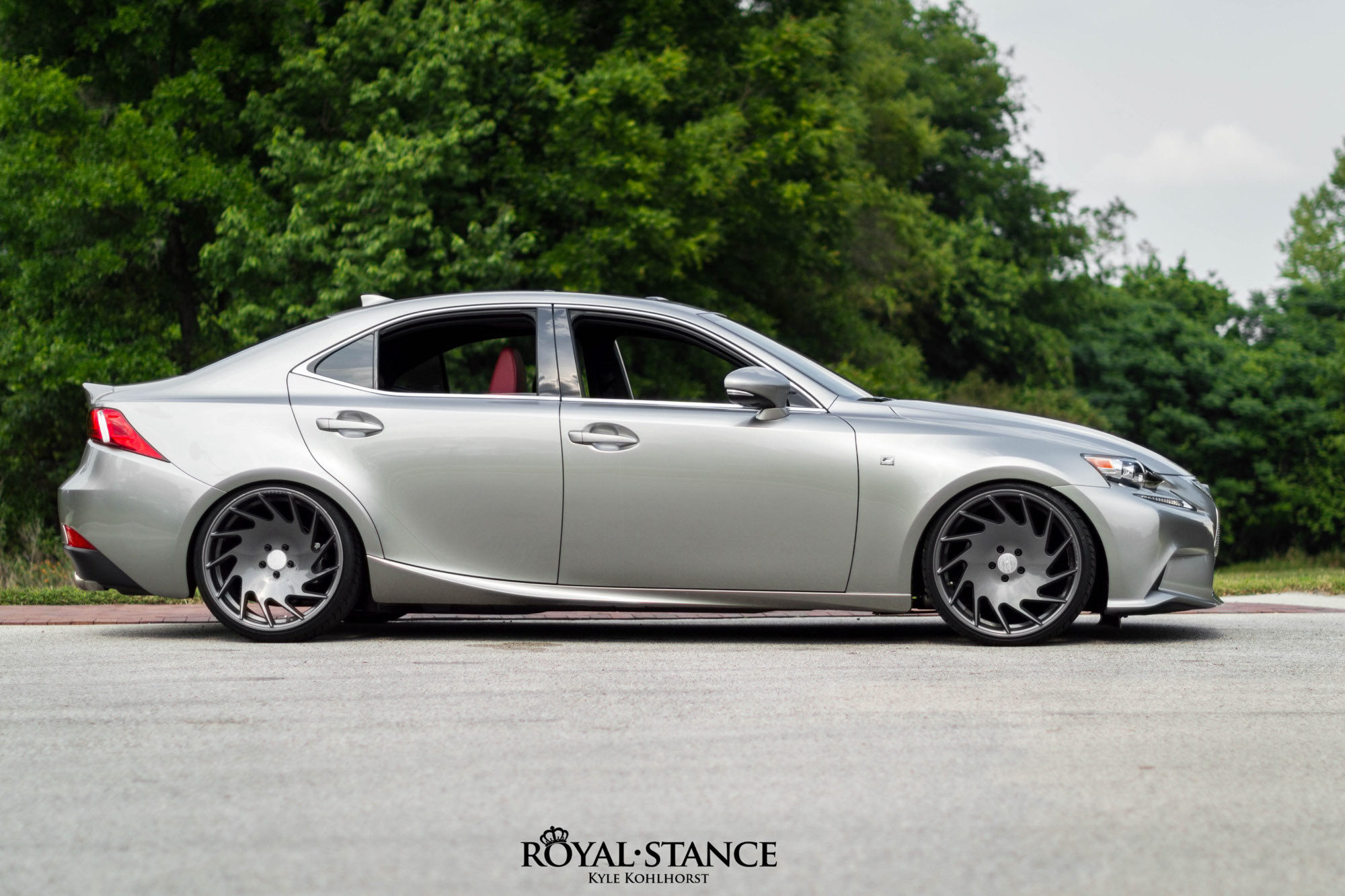 Dark Smoke VLE Vossen Wheels on Custom Lexus IS - Photo by Vossen