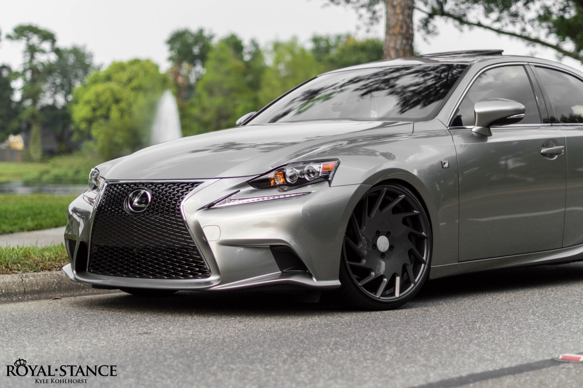 Vossen VLE Rims on Gray Metallic Lexus IS - Photo by Vossen