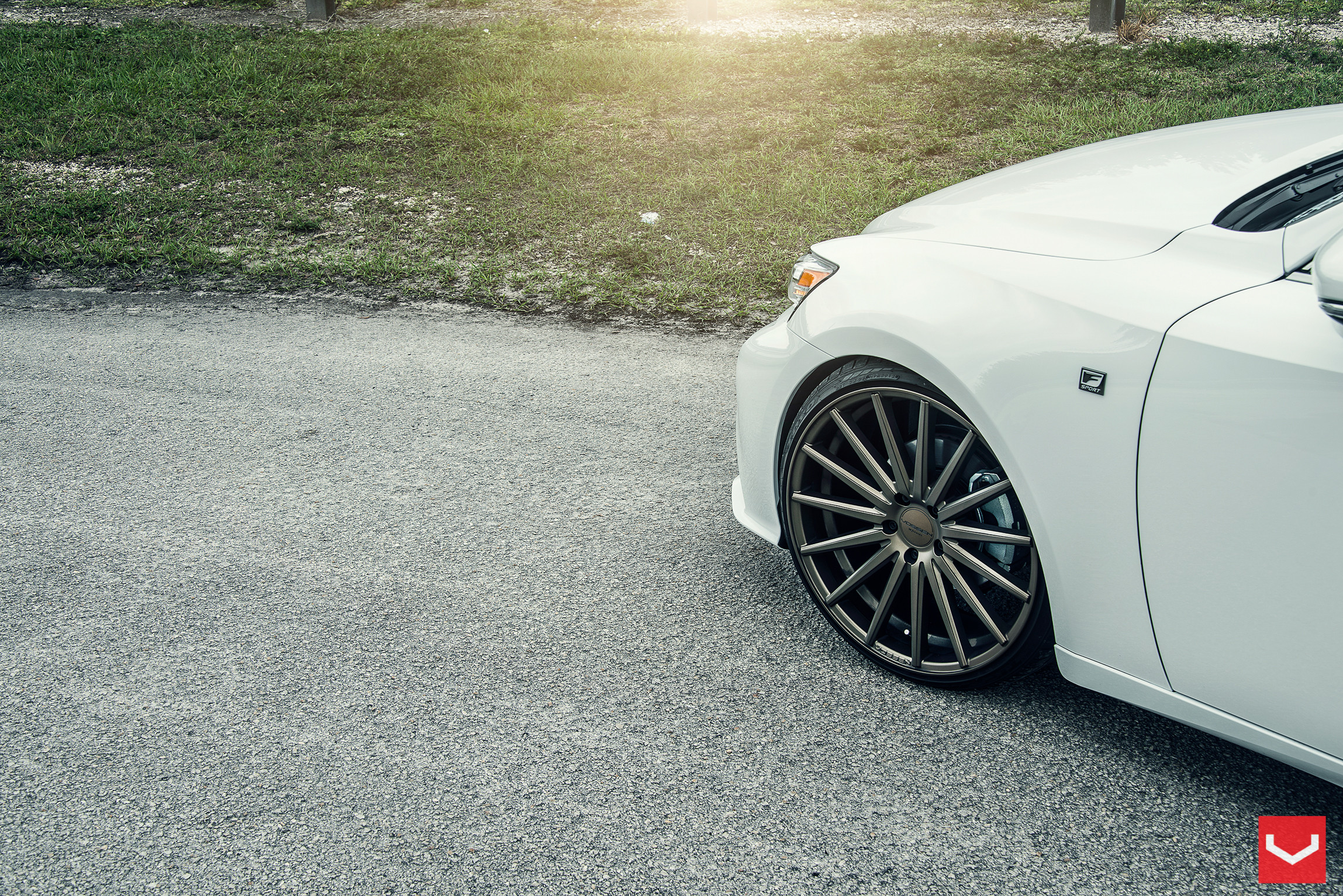 VFS Vossen Wheels on White Lexus IS - Photo by Vossen