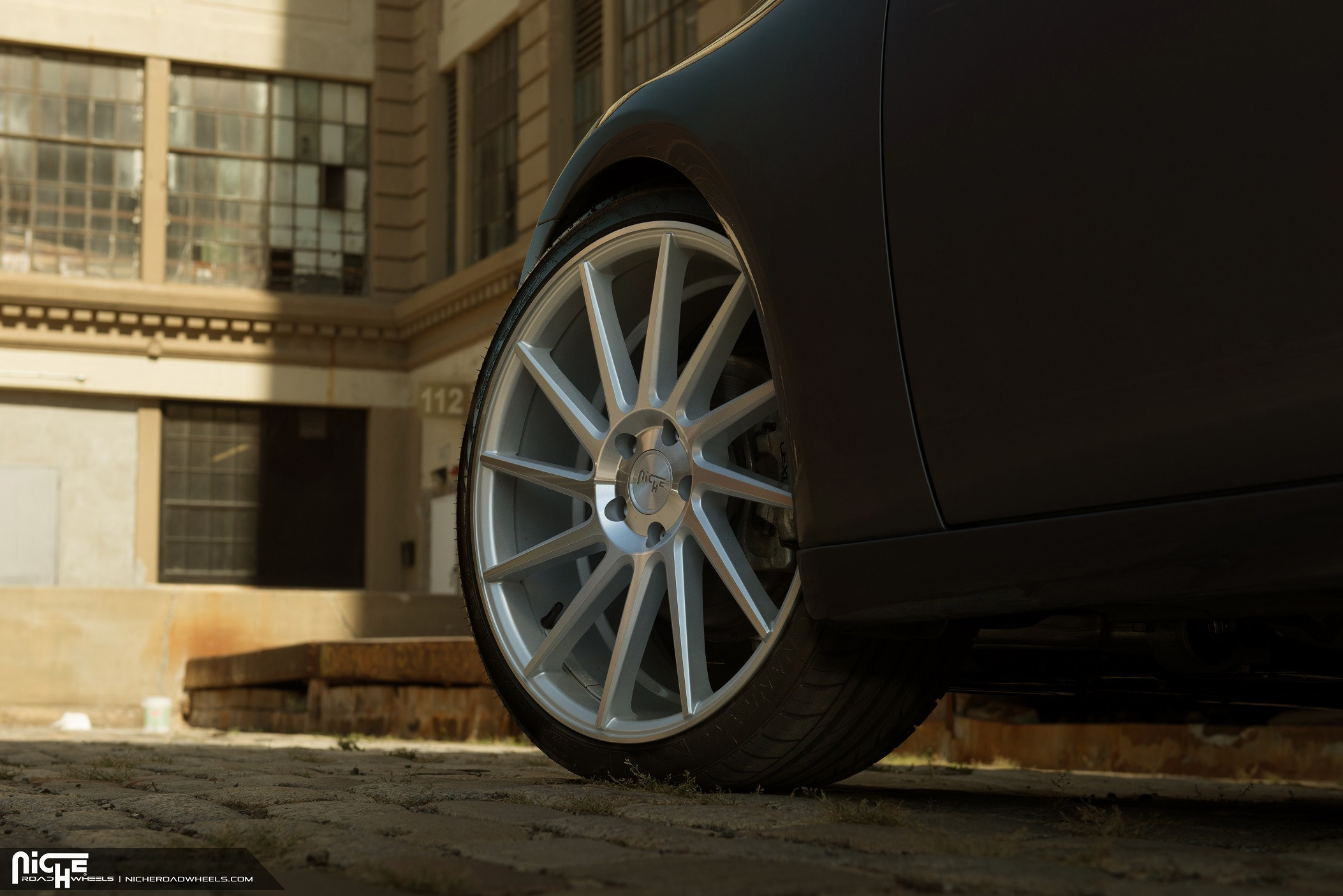 Gray Lexus IS with Surge Silver Niche Wheels - Photo by Niche