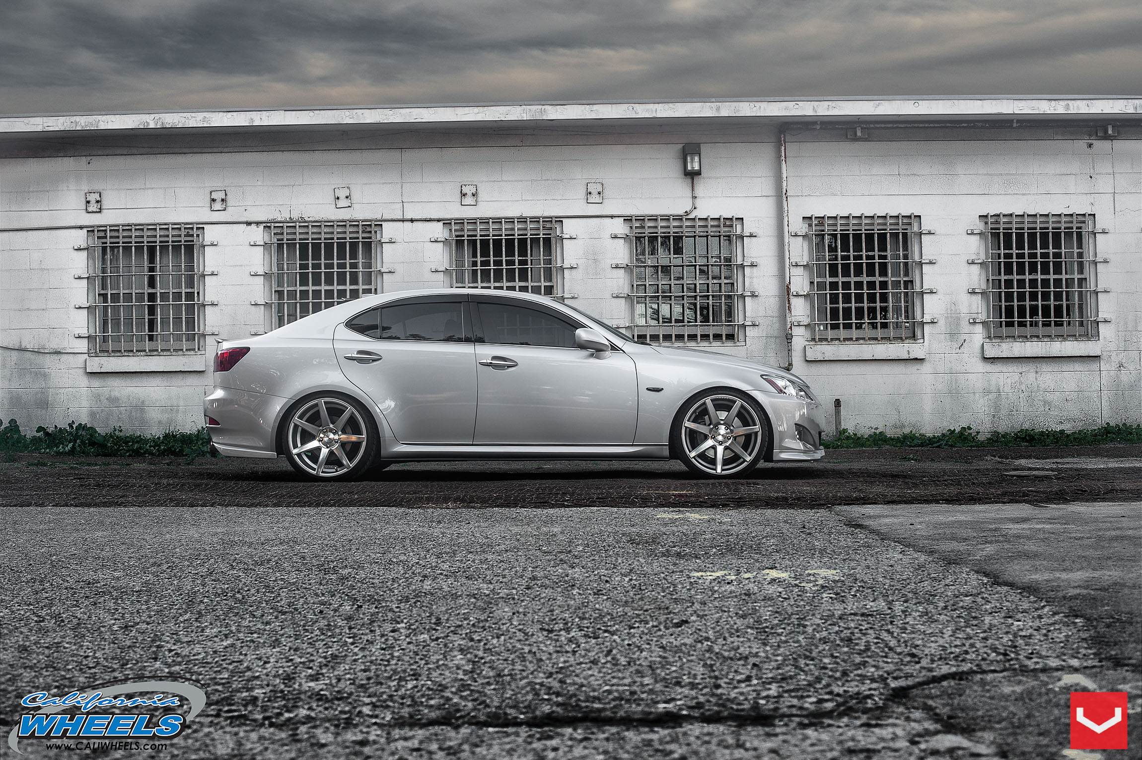 Lexus IS on Chrome CV7 Custom Vossen Wheels - Photo by Vossen