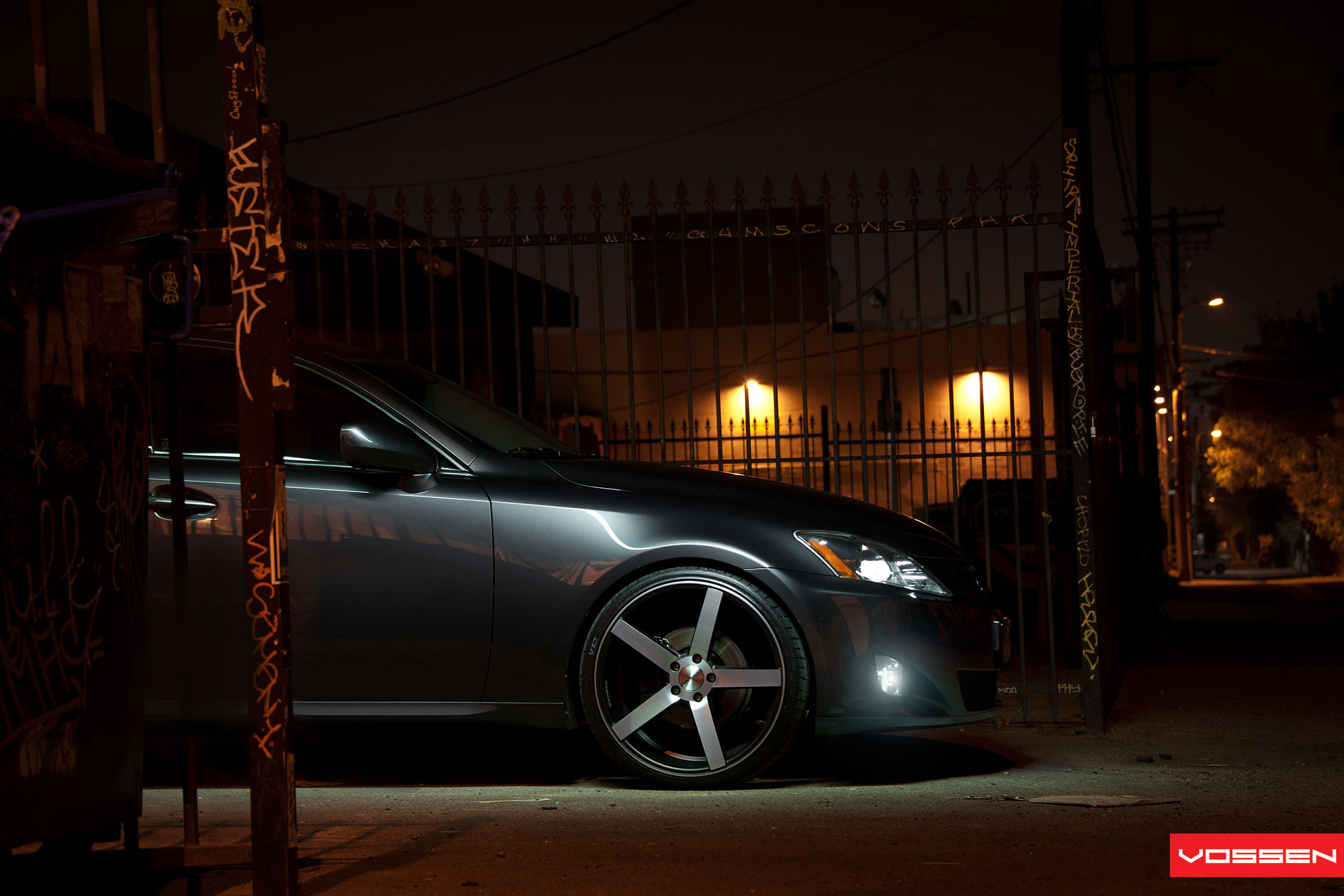 Vossen Wheels on Gray Metallic Lexus IS - Photo by Vossen