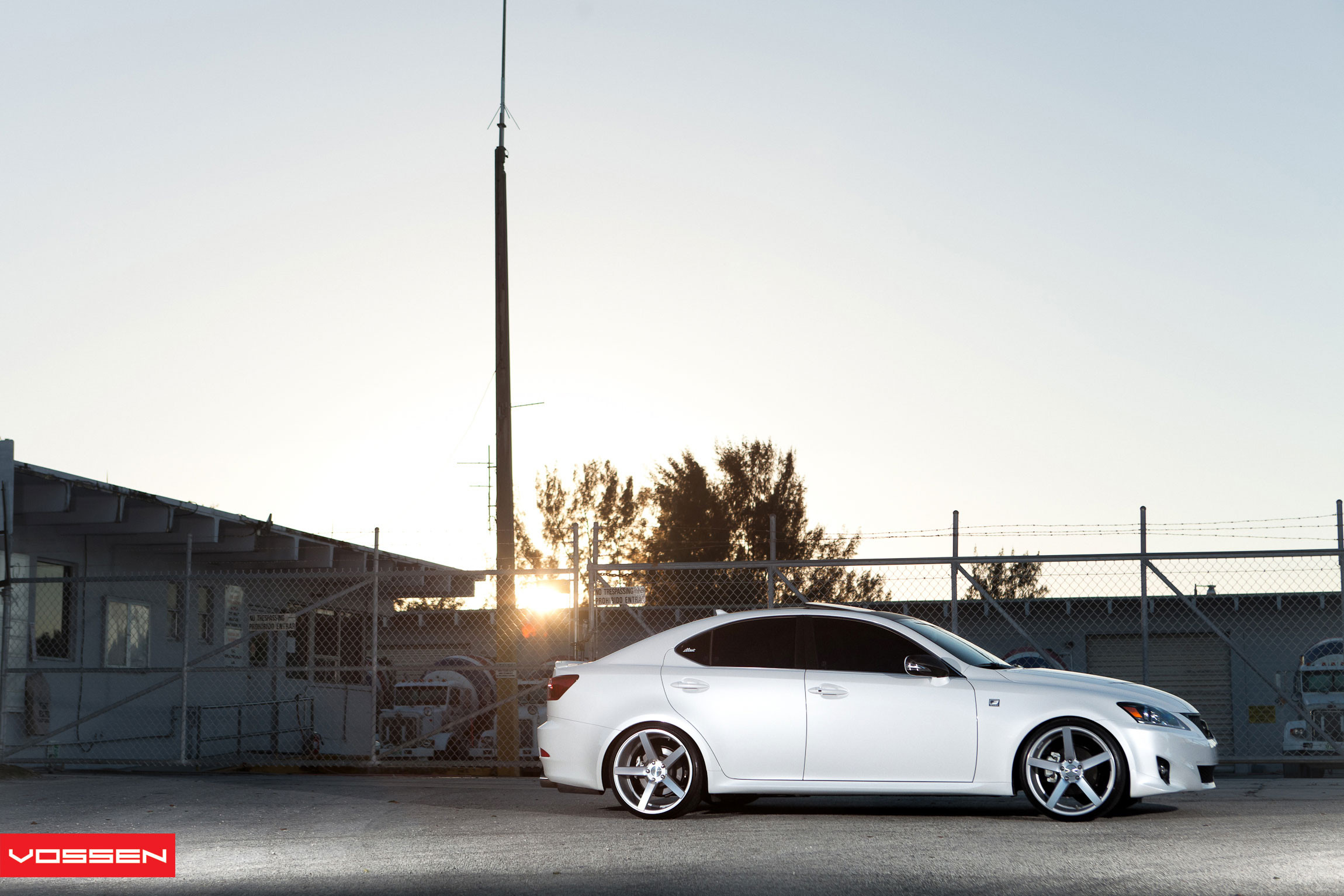 Vossen Wheels on Custom White Lexus IS - Photo by Vossen