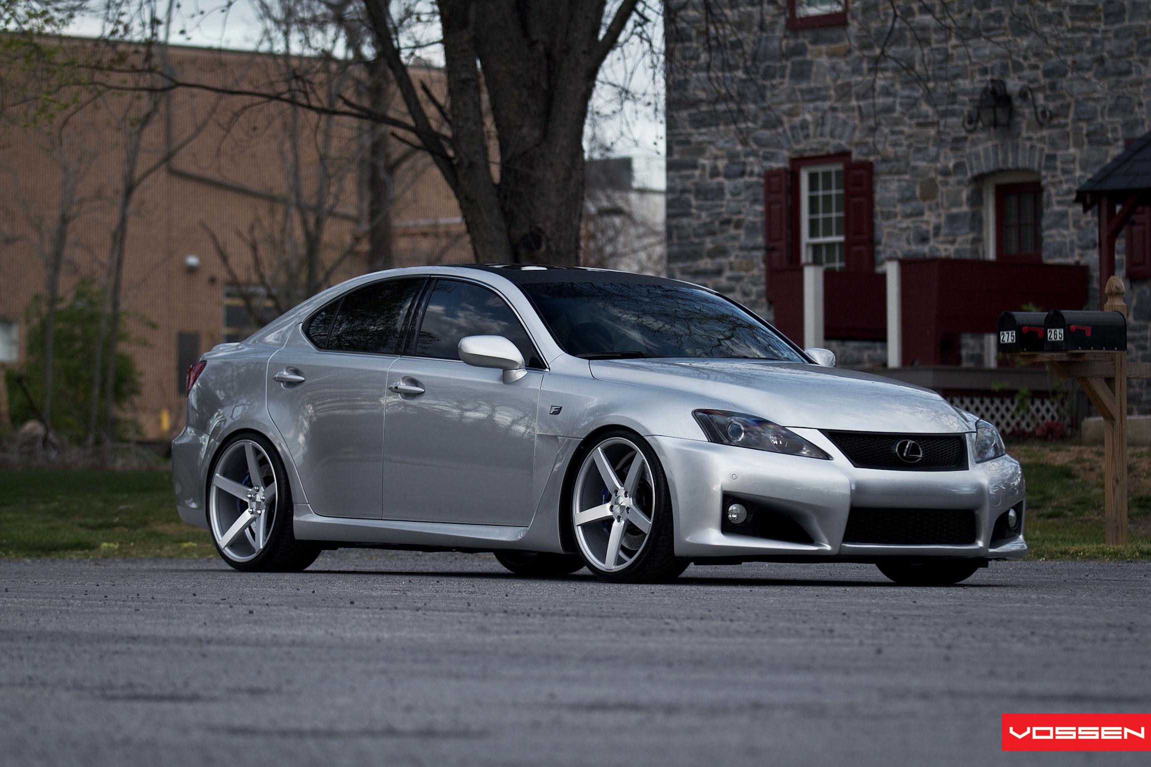 Silver Lexus IS F with Black Grille - Photo by Vossen