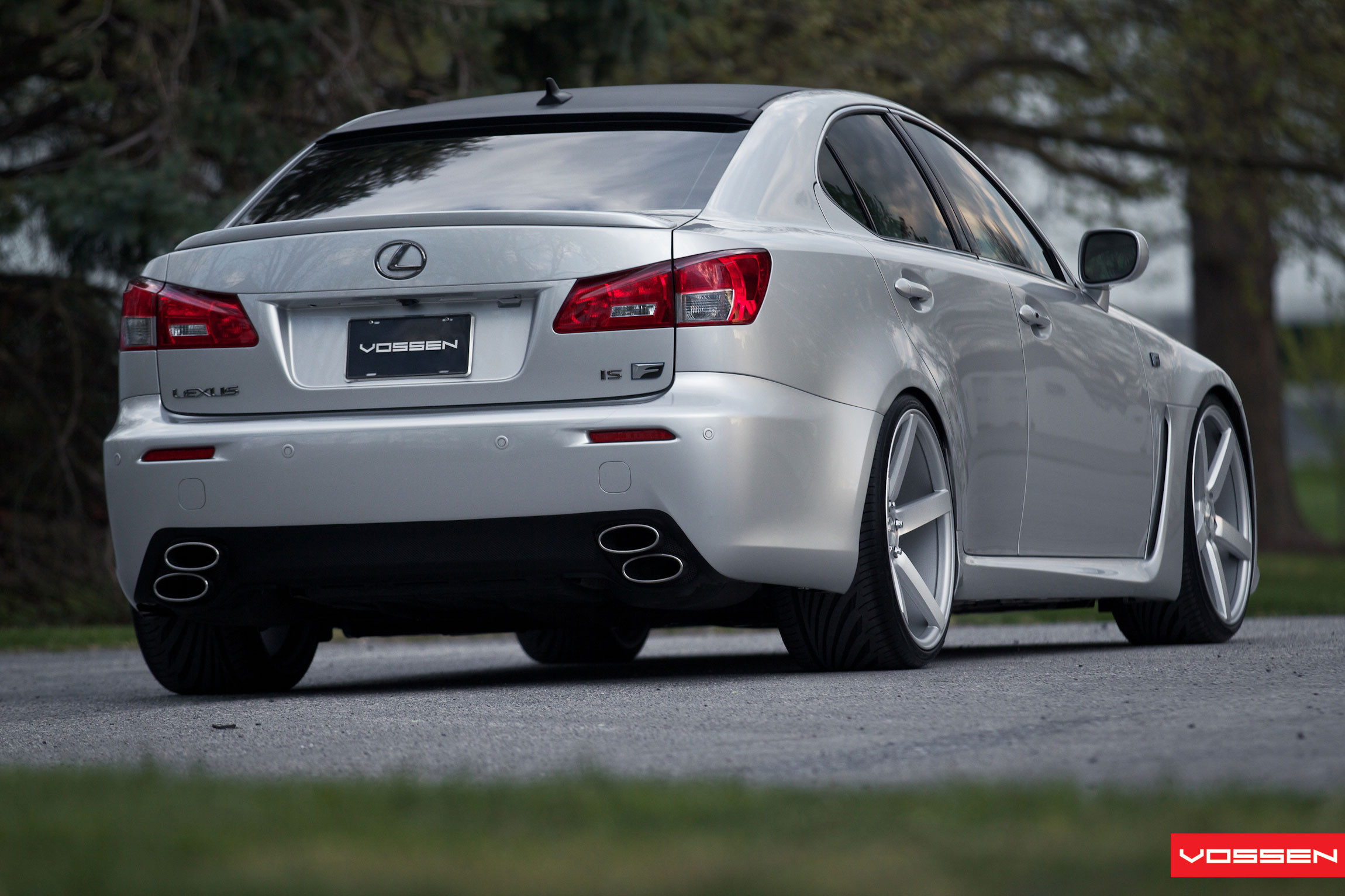 Silver Lexus IS F with Custom Rear Bumper Cover - Photo by Vossen