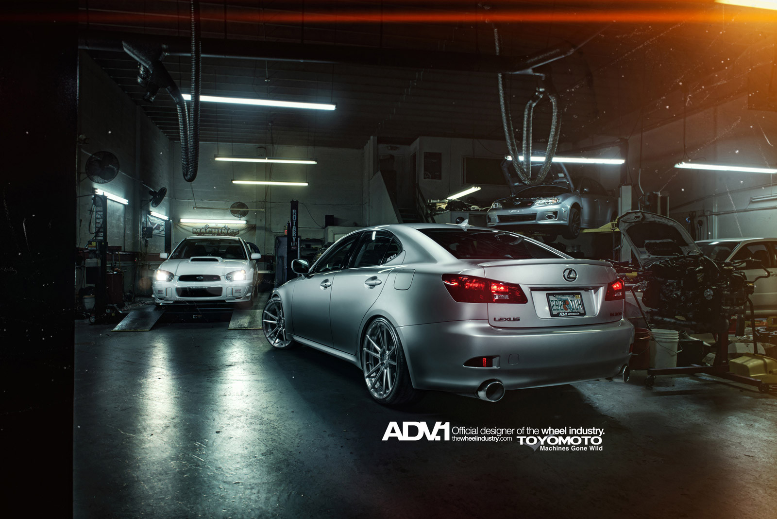 Gray Lexus IS Red LED Taillights - Photo by ADV.1