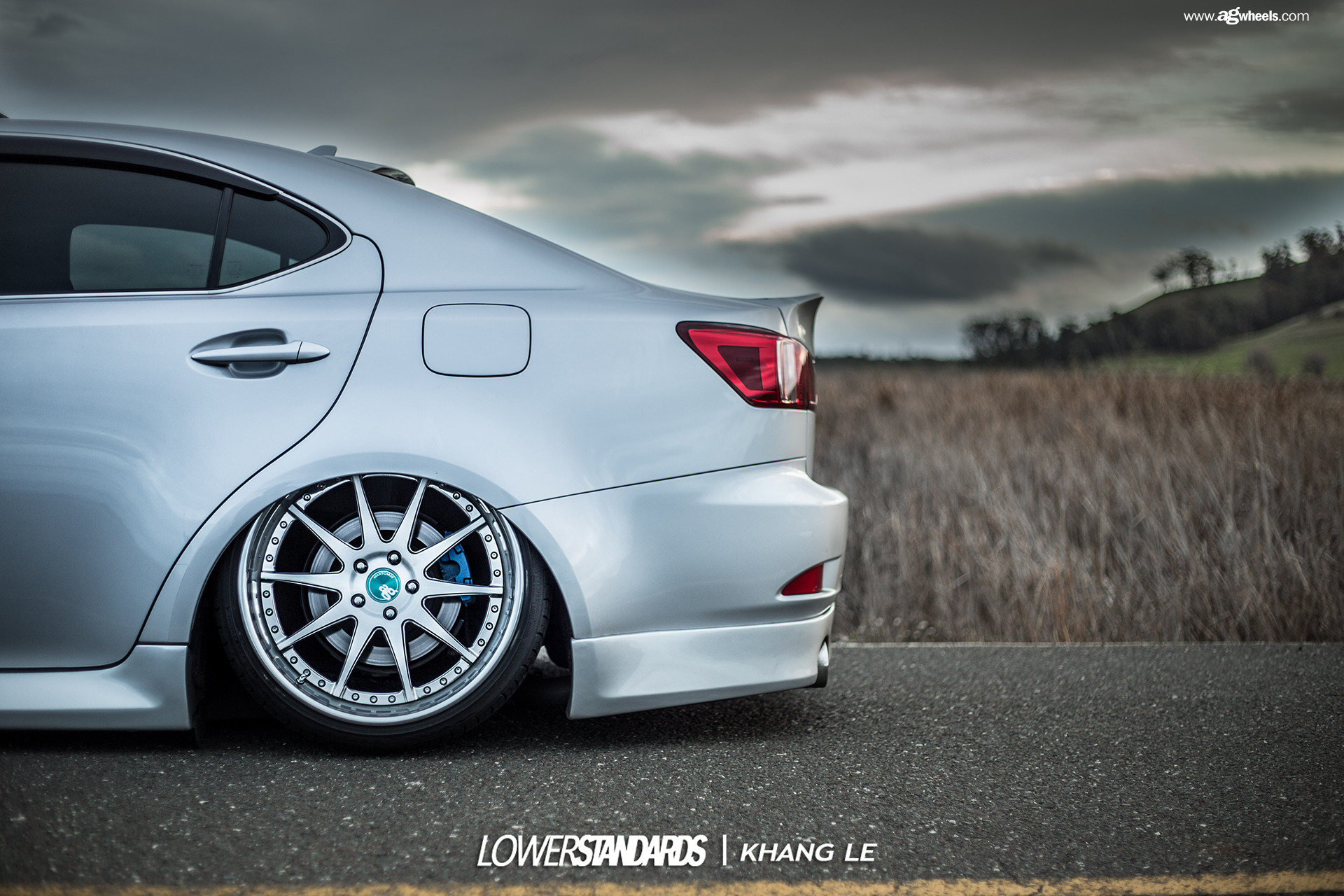 Polished Avant Garde Wheels on Silver Lexus IS - Photo by Avant Garde Wheels