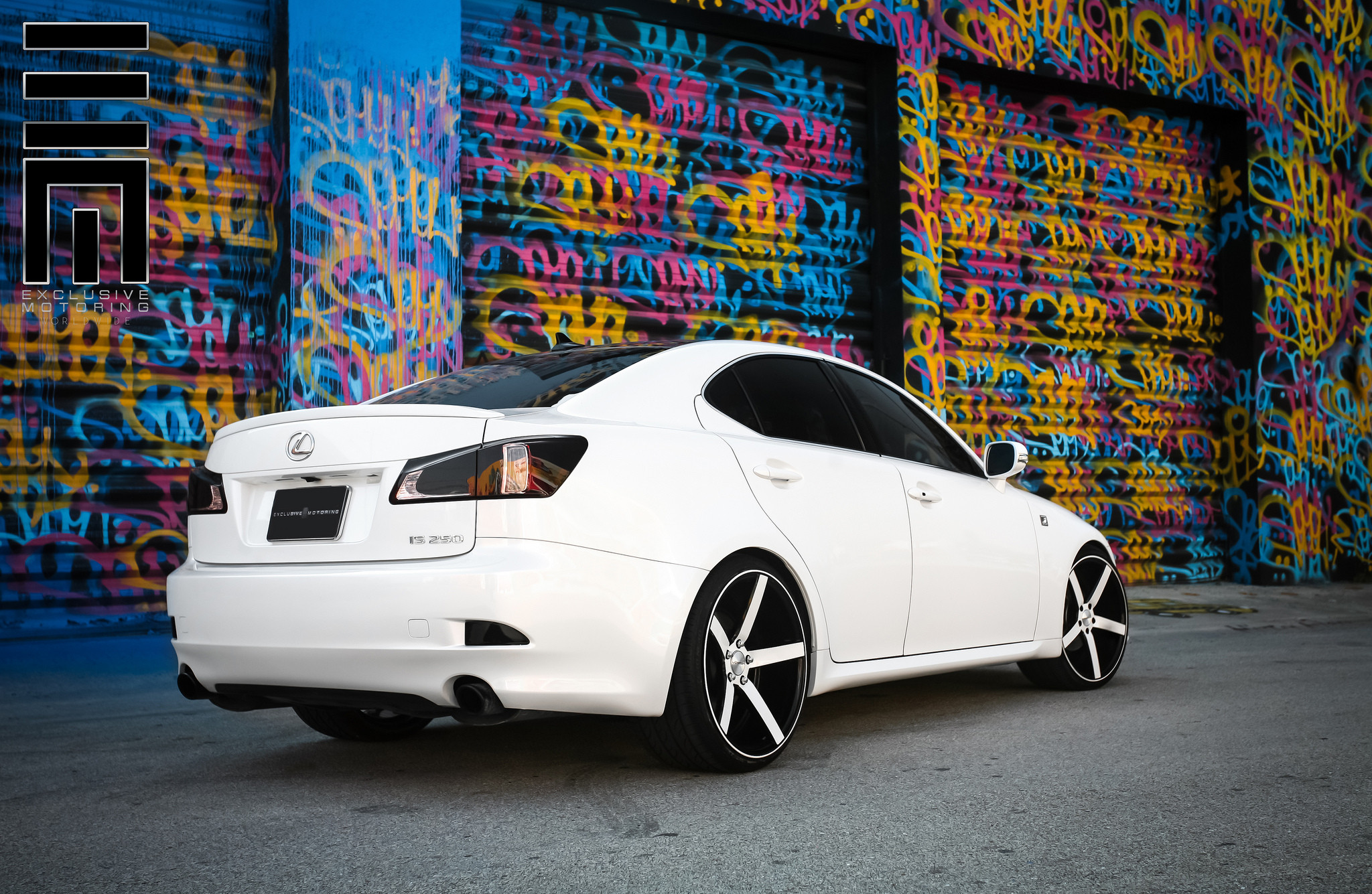 White Lexus IS250 on Vossen VVSCV3R Rims - Photo by Exclusive Motoring