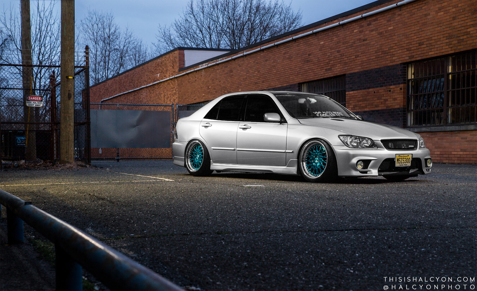 Silver Lexus IS with Aftermarket Headlights - Photo by Avant Garde Wheels