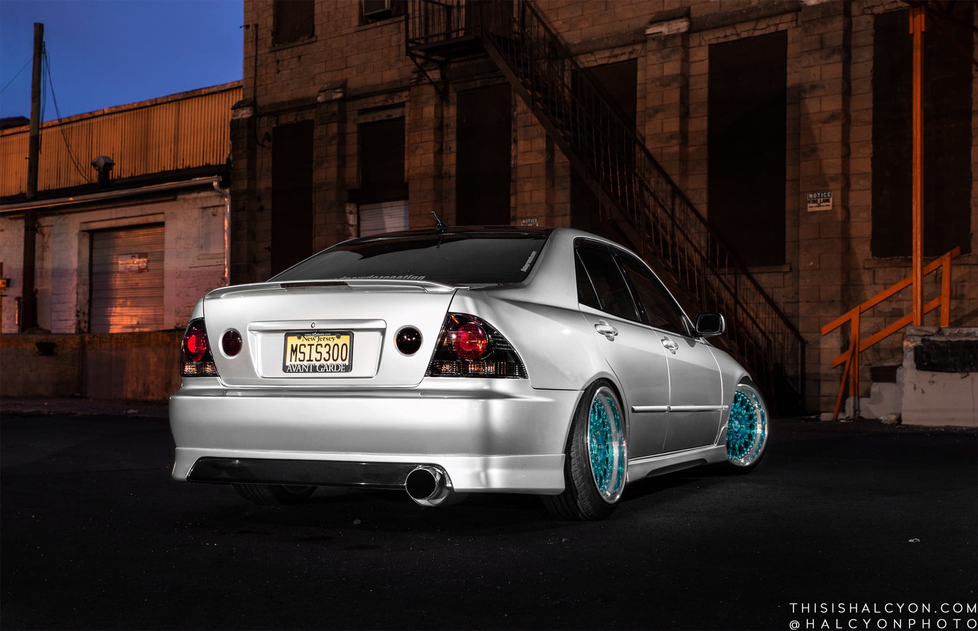 Rear Lip Spoiler on Silver Lexus IS - Photo by Avant Garde Wheels