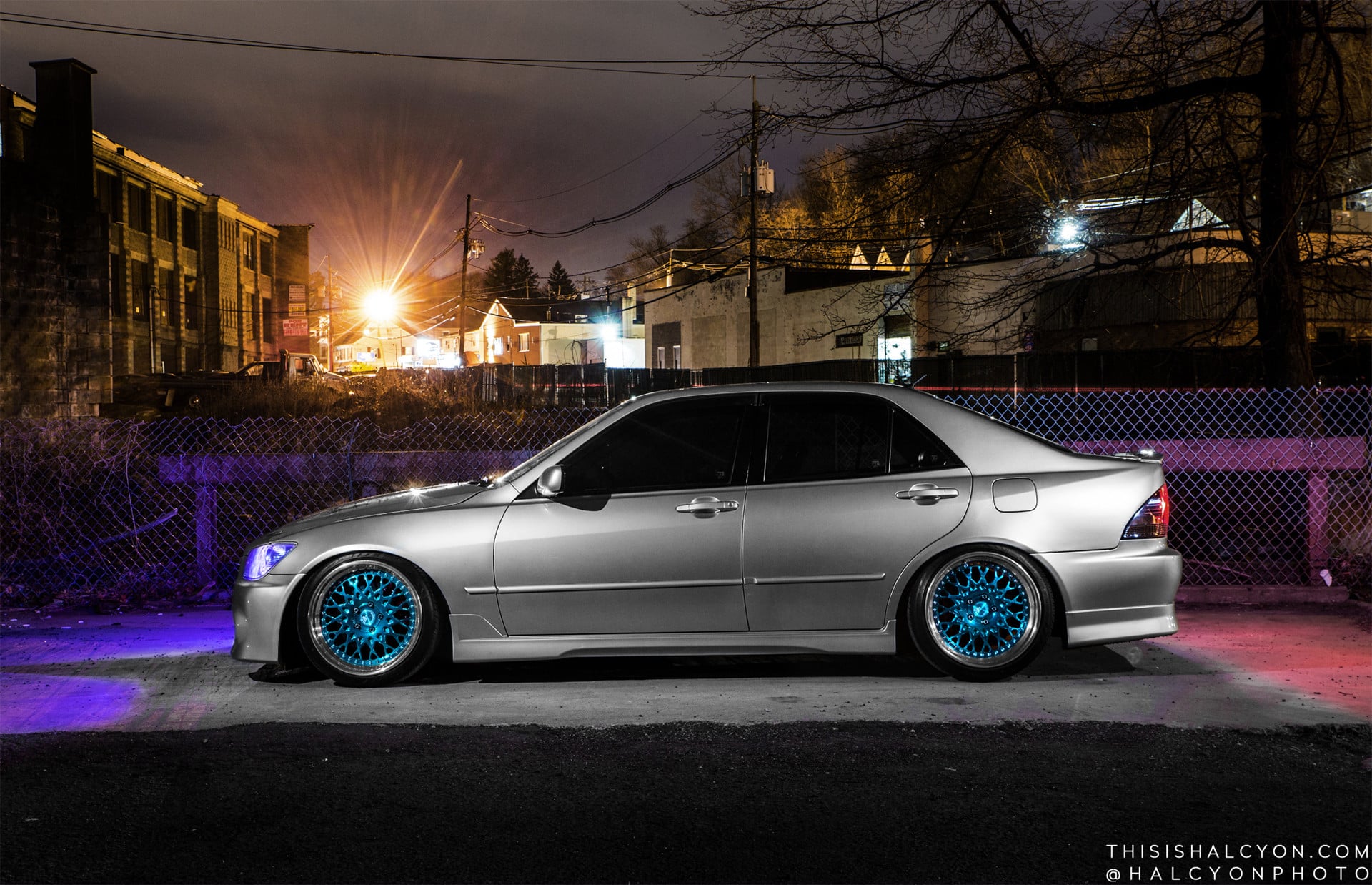 Silver Lexus IS with Custom Side Skirts - Photo by Avant Garde Wheels