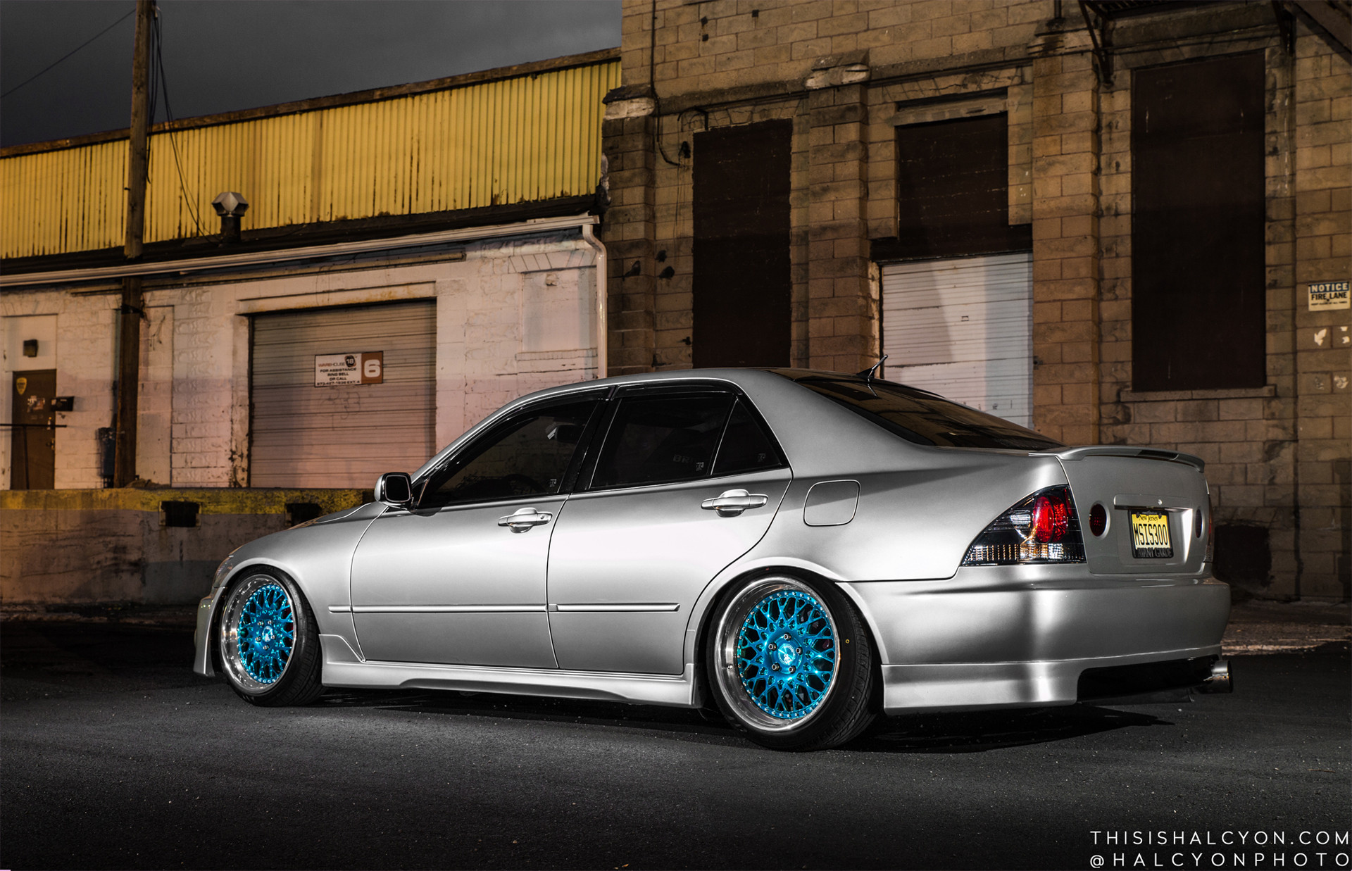 Silver Lexus IS with Blue Avant Garde Wheels - Photo by Avant Garde Wheels