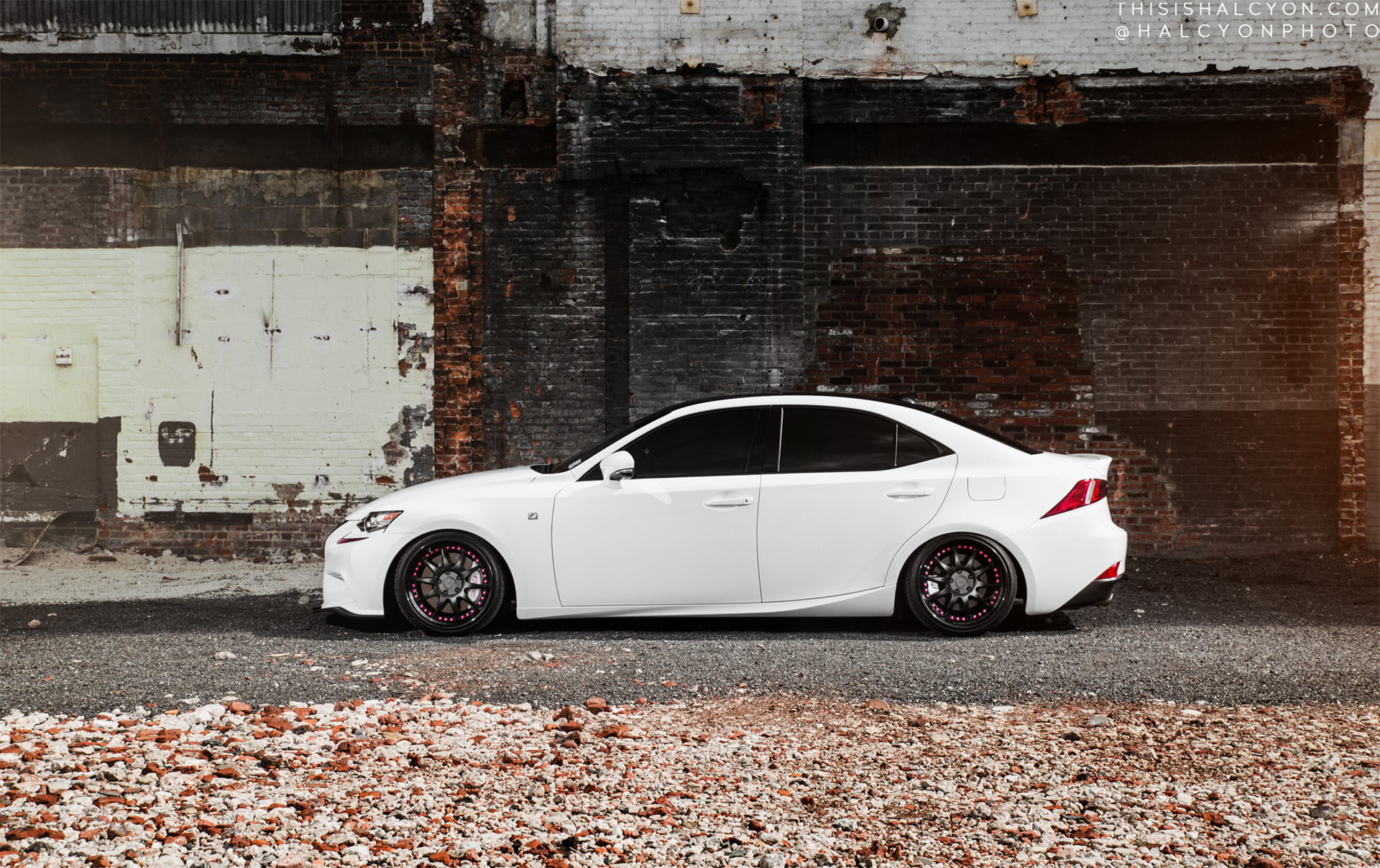 White Lexus IS with Avant Garde Wheels - Photo by Avant Garde Wheels