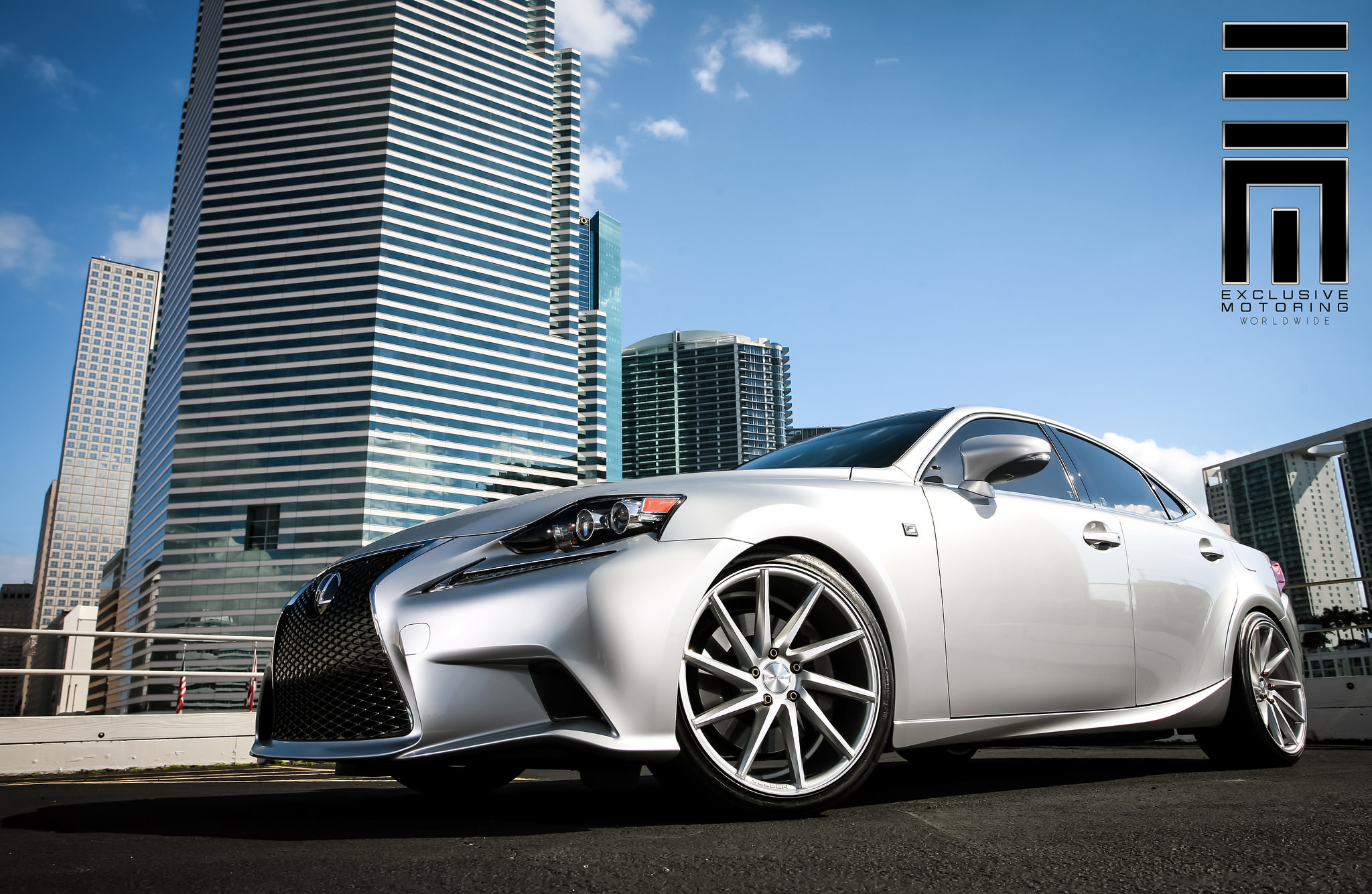 Vossen VVSCVT Gloss Silver on Lexus IS - Photo by Exclusive Motoring