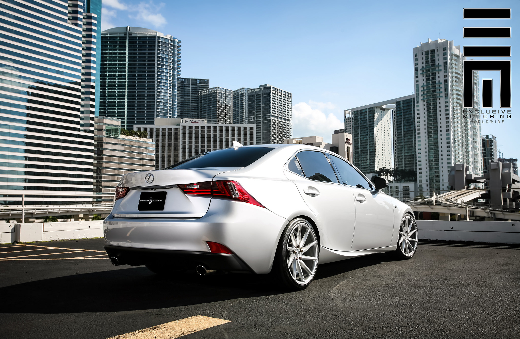 Stanced Lexus IS on Vossen VVSCVT Rims - Photo by Exclusive Motoring