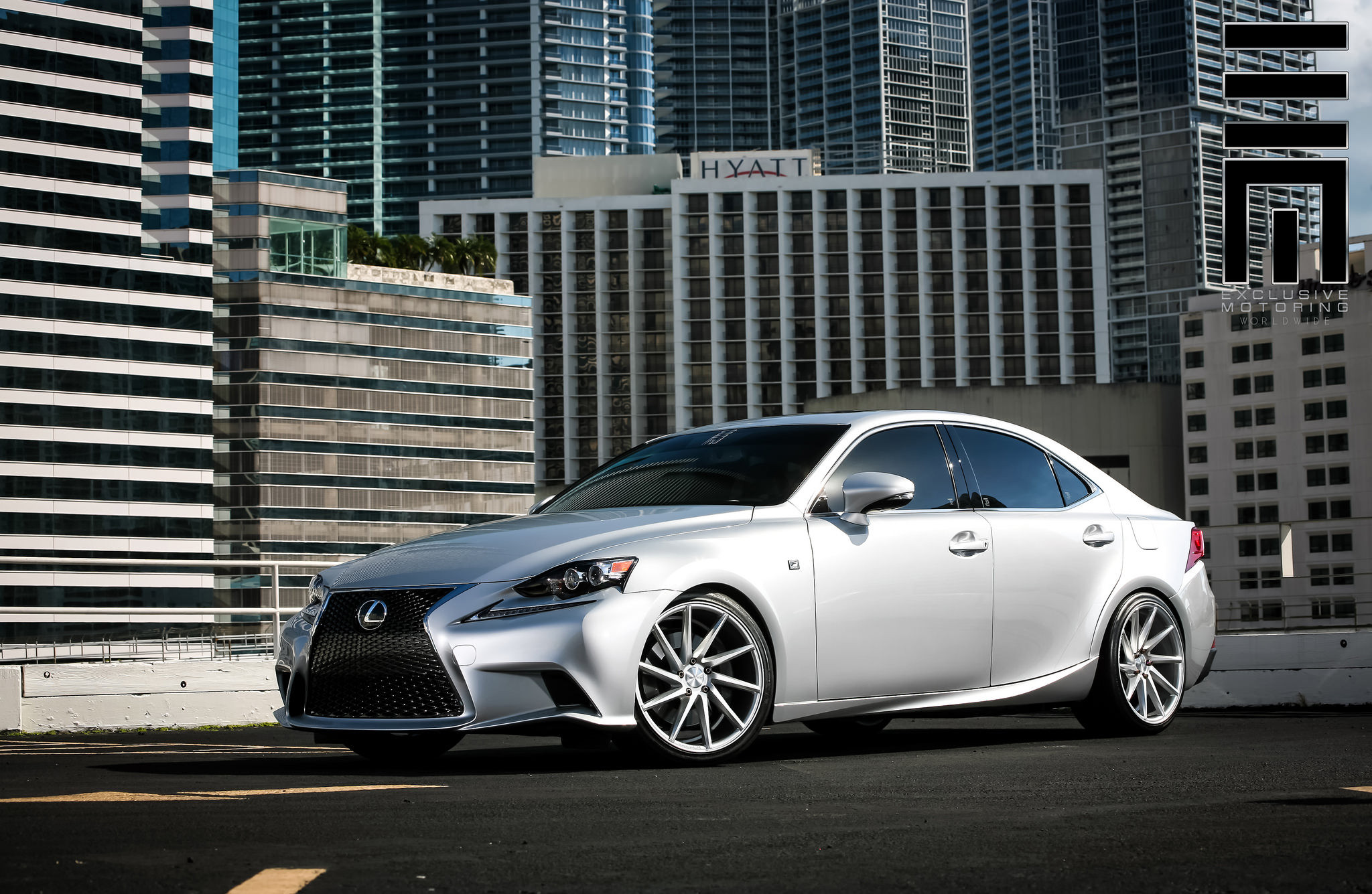 Gloss Silver Vossen VVSCVT on Lexus IS - Photo by Exclusive Motoring