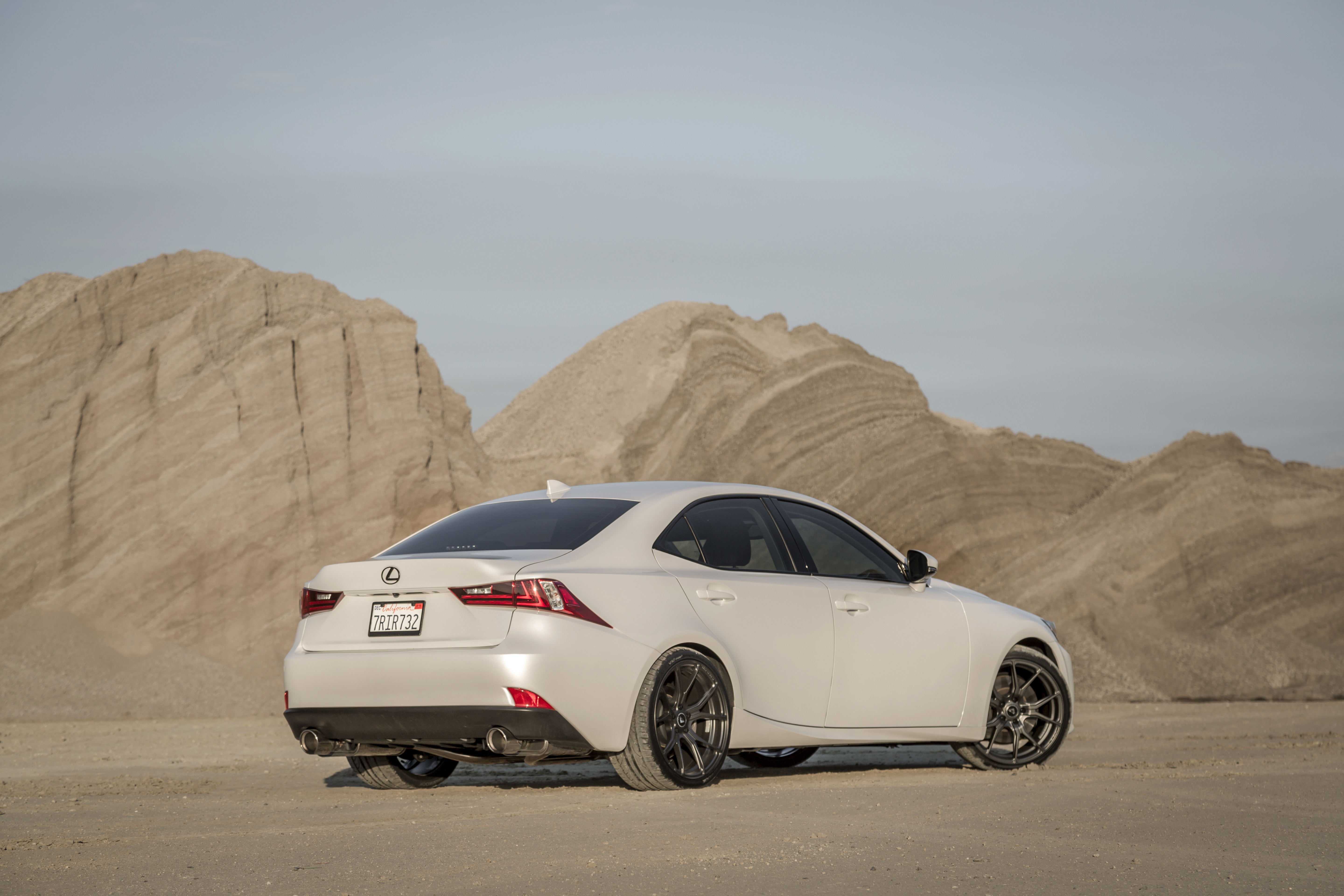 Custom Rear Diffuser on White Lexus IS - Photo by Vorstiner