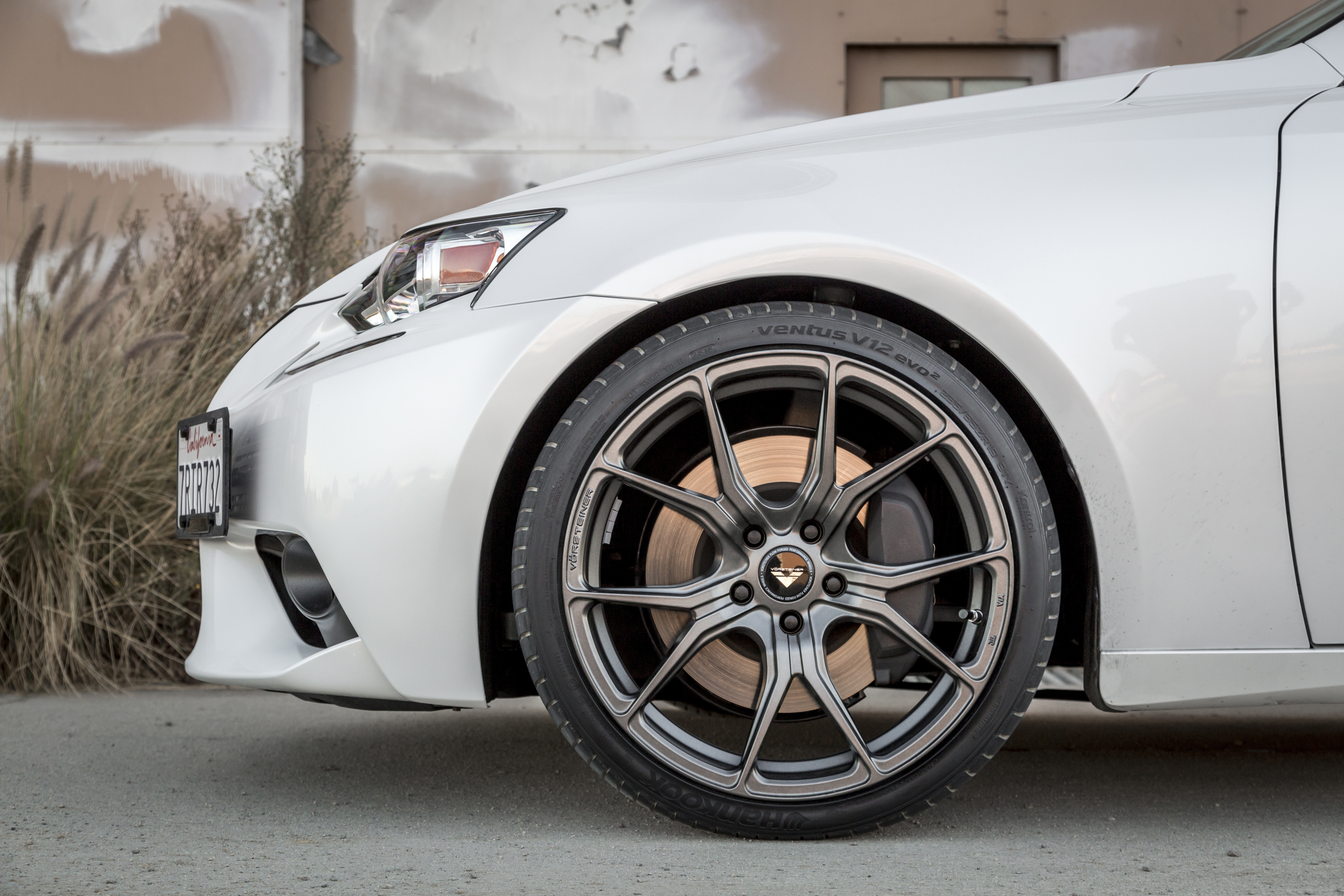 Vorsteiner Forged Rims on Custom White Lexus IS - Photo by Vorstiner