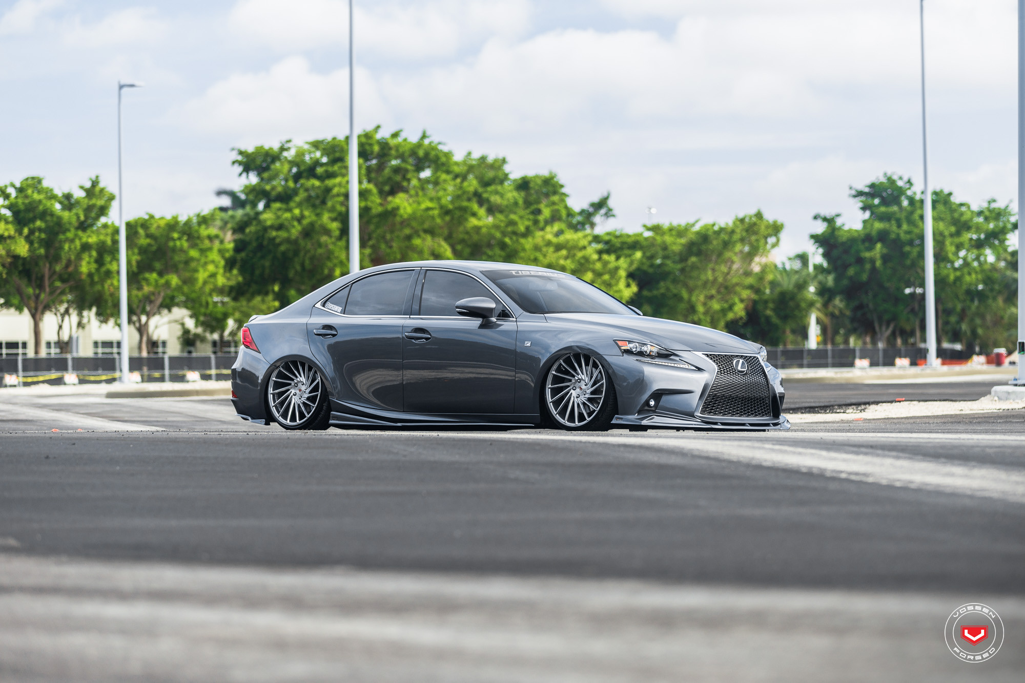 Gray Lexus IS with Vossen Forged Wheels - Photo by Vossen