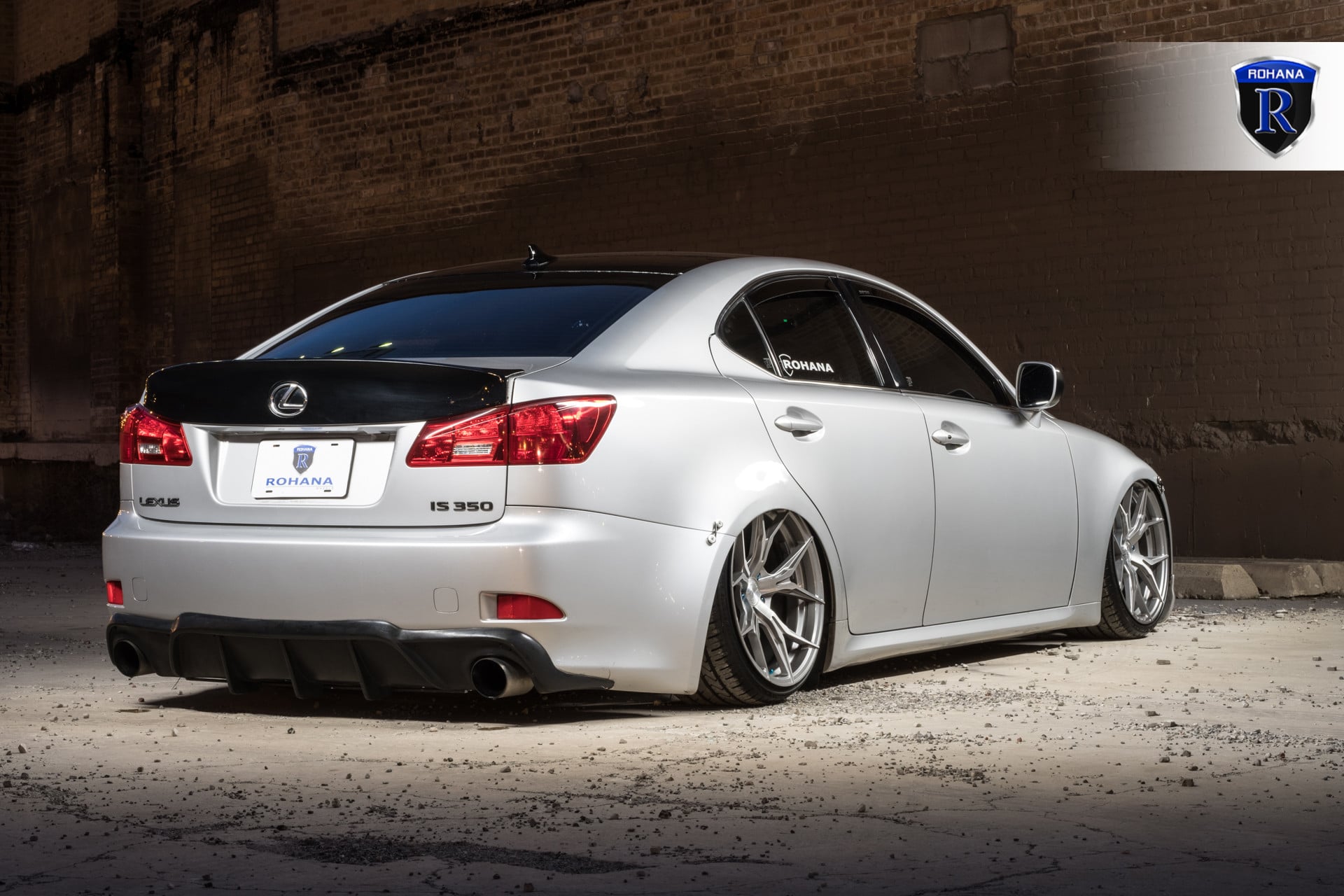 Silver Lexus IS 350 with Custom Rear Bumper - Photo by Rohana Wheels