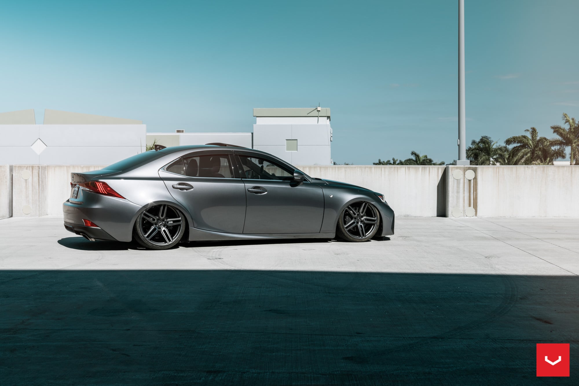 Gray Lexus IS F with Custom Vossen Wheels - Photo by Vossen