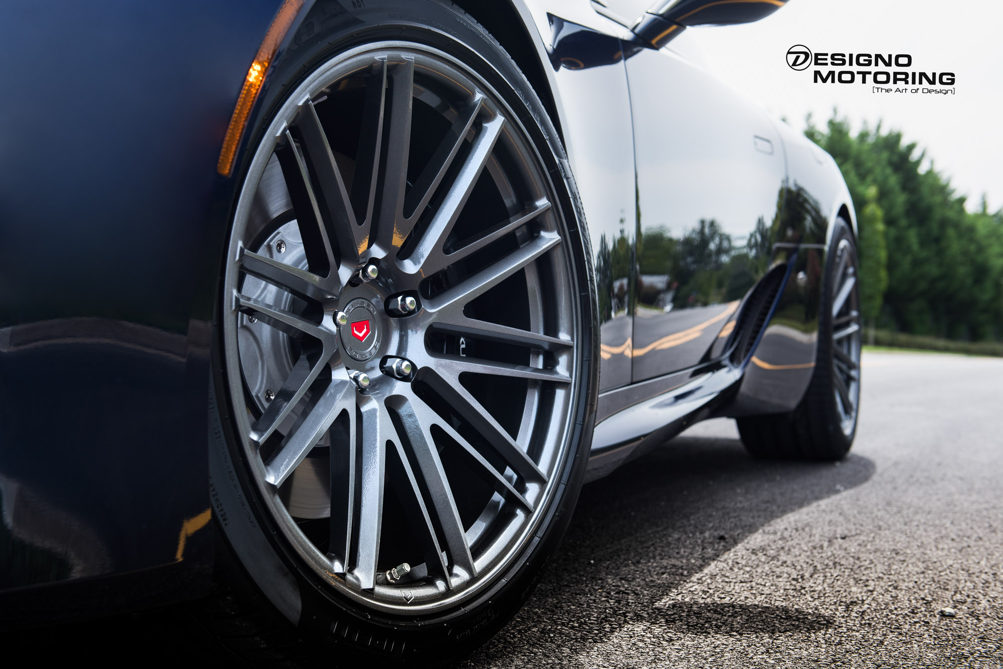 Forged Vossen Wheels on Custom Blue Lexus LC - Photo by Vossen