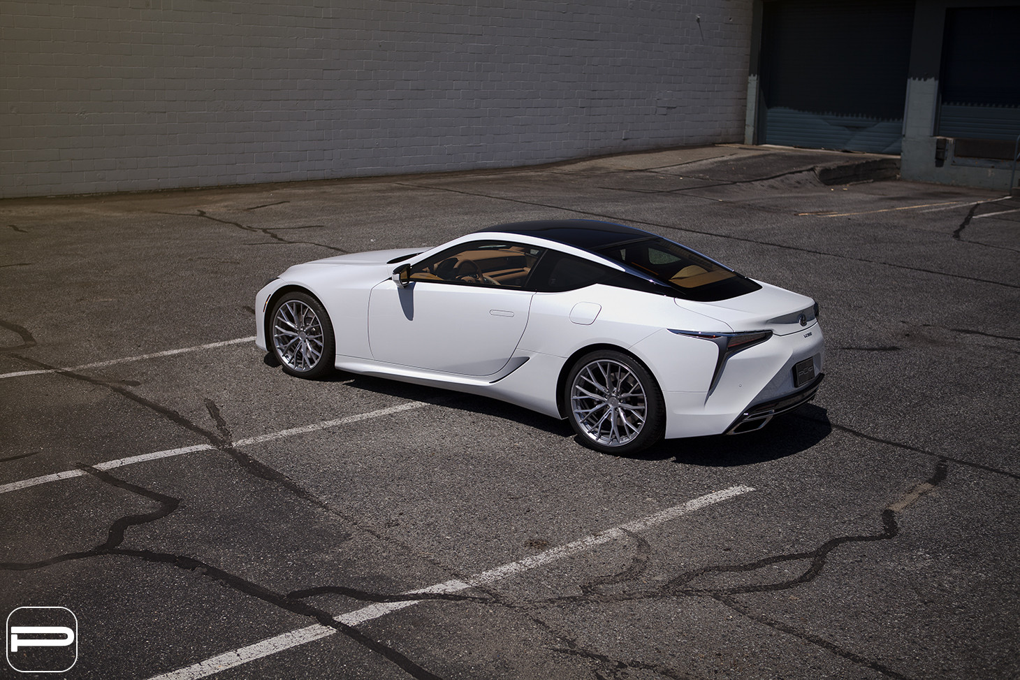 Silver PUR Wheels on White Lexus LC - Photo by PUR Wheels