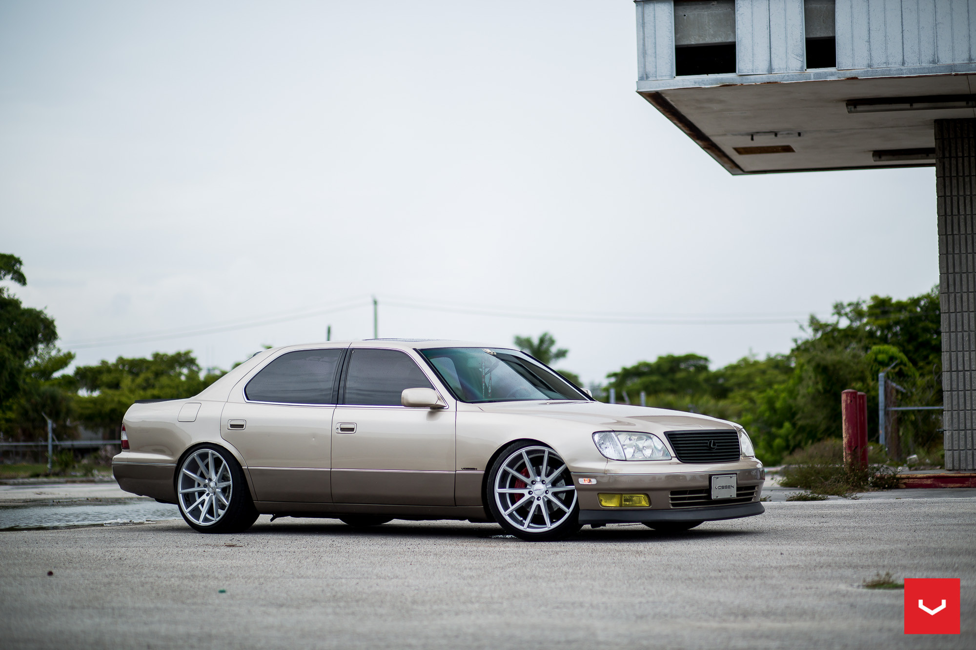 Chrome VFS Vossen Rims on Lexus LS - Photo by Vossen