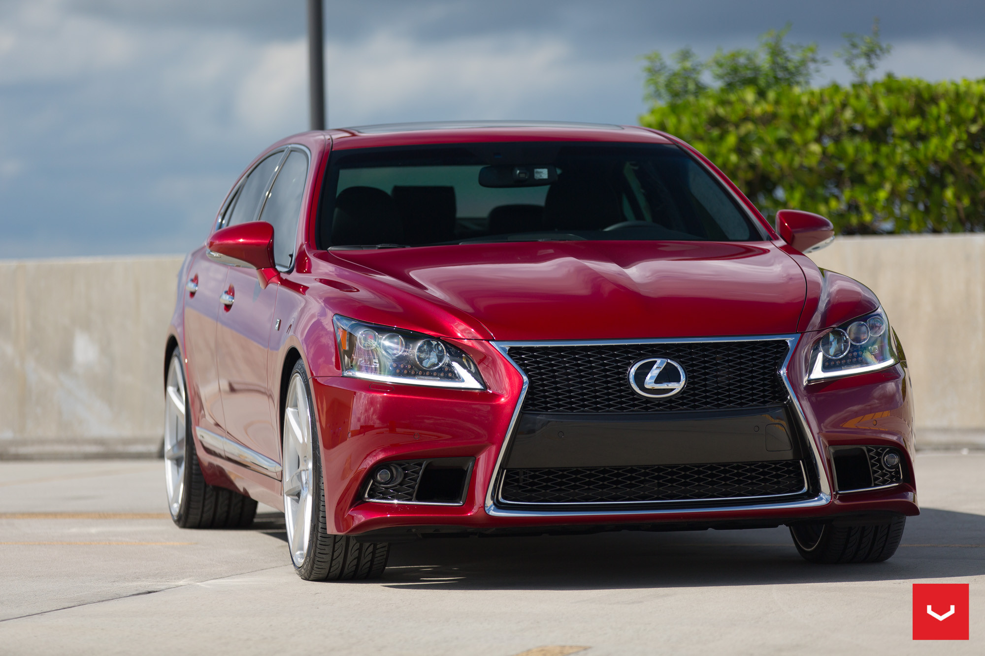 Lexus LS460 Sitting on Clean Vossen Custom Wheels - Photo by Vossen